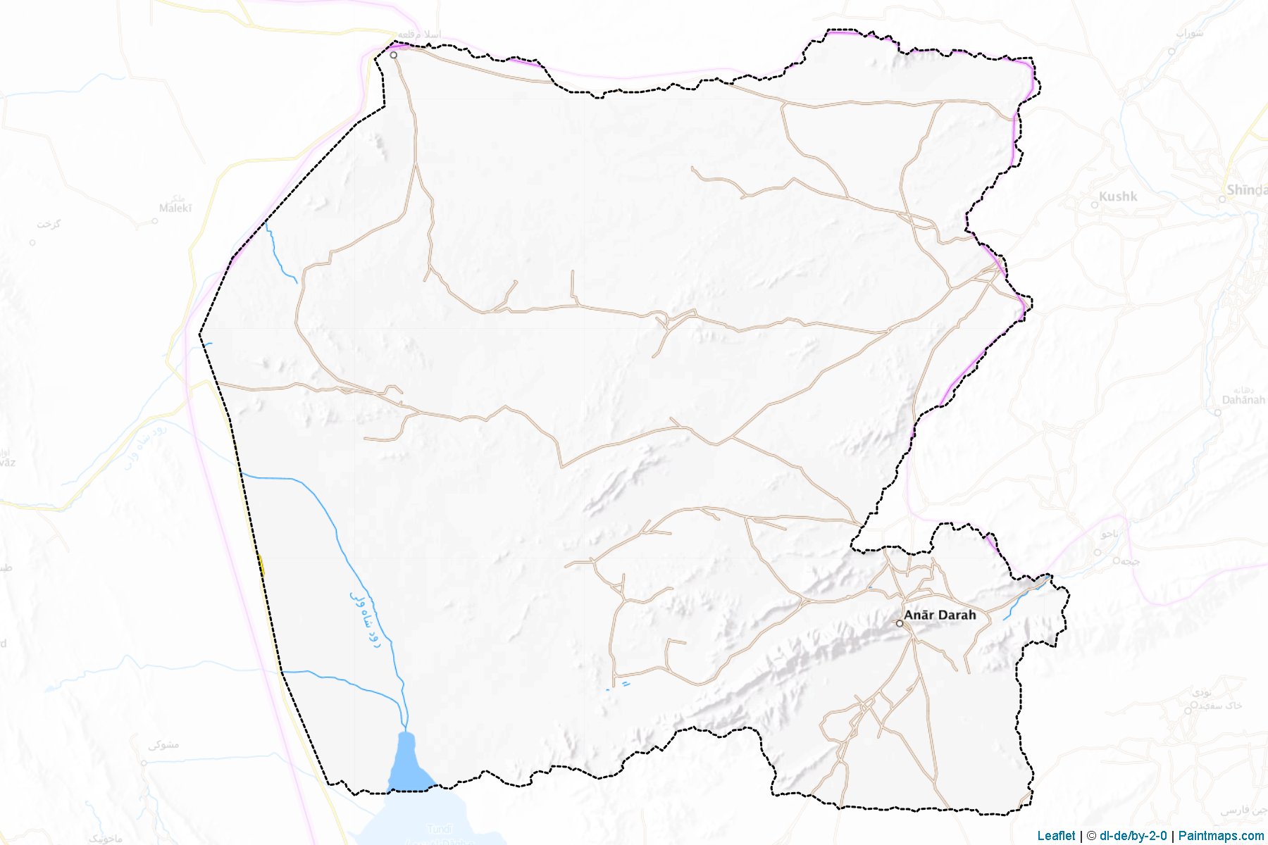 Muestras de recorte de mapas Anar Dara (Farah)-1