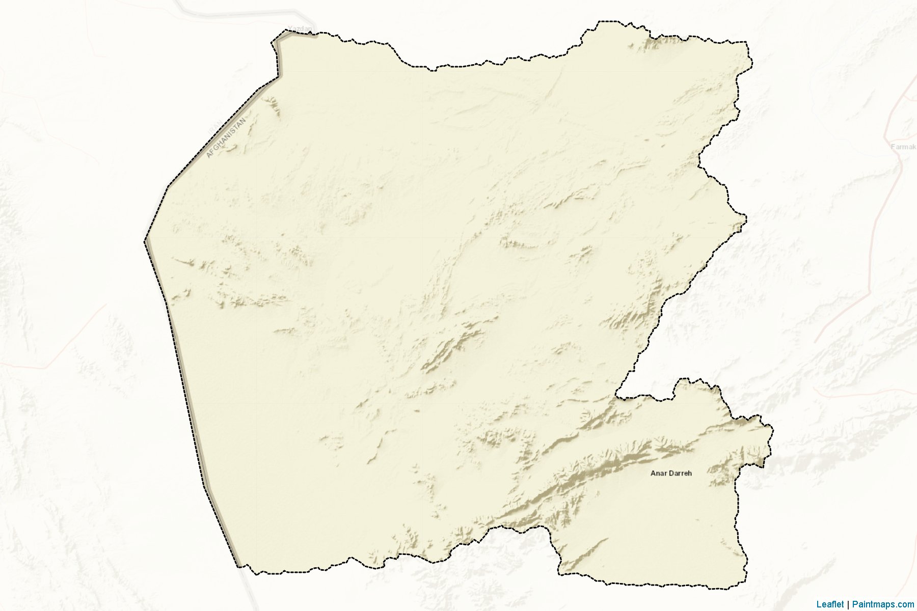 Muestras de recorte de mapas Anar Dara (Farah)-2