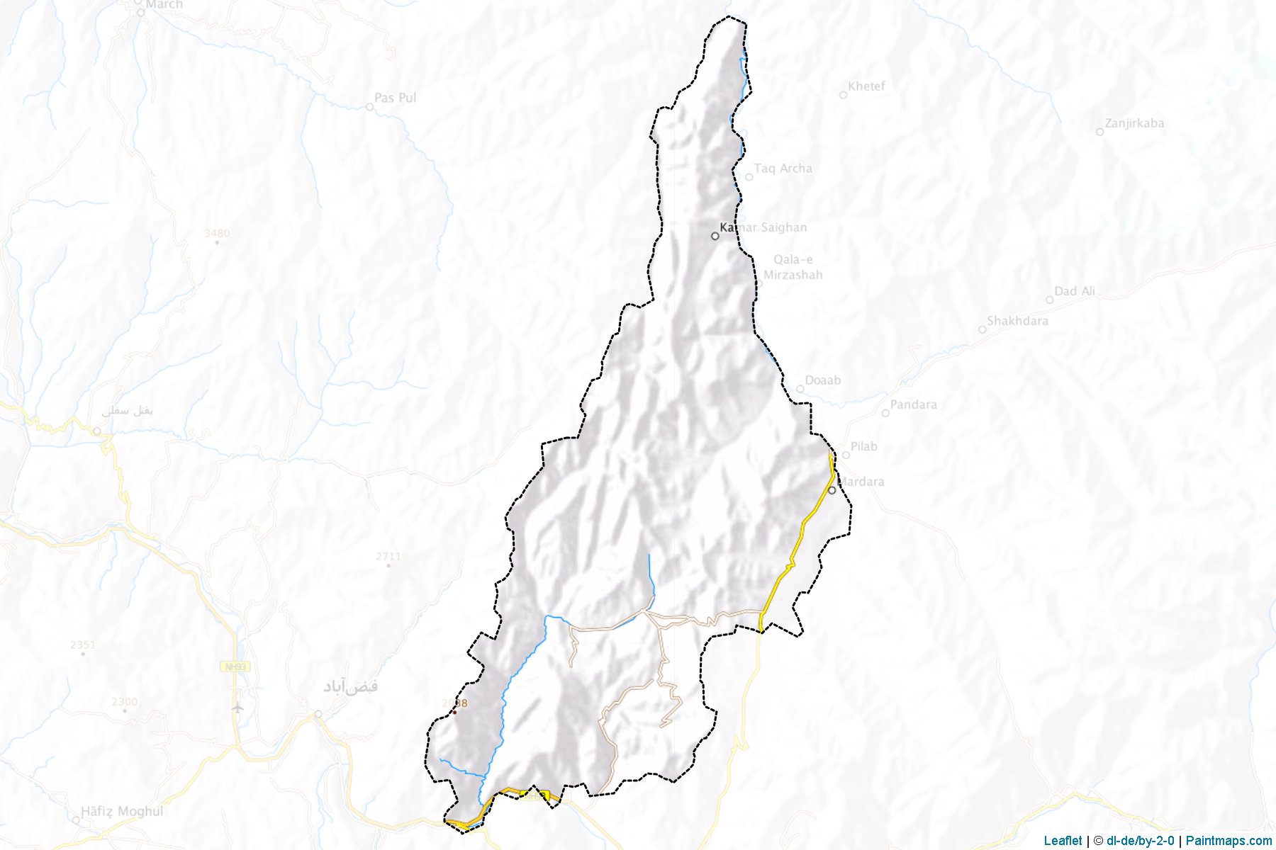 Arghanj Khwa (Badakhshan) Map Cropping Samples-1