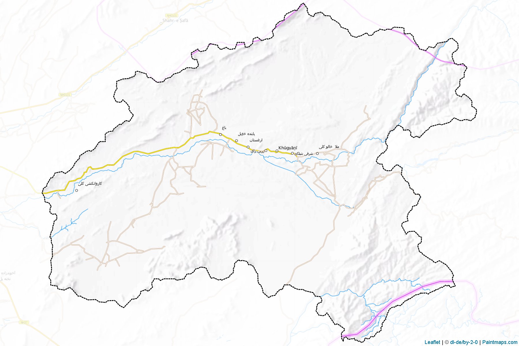 Arghistan (Kandehar Vilayeti) Haritası Örnekleri-1