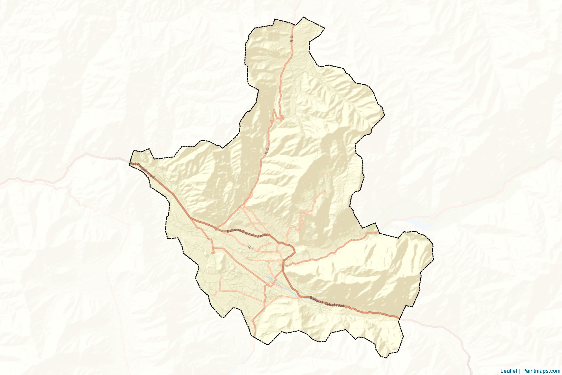 Baharak (Badakhshan) Map Cropping Samples-2