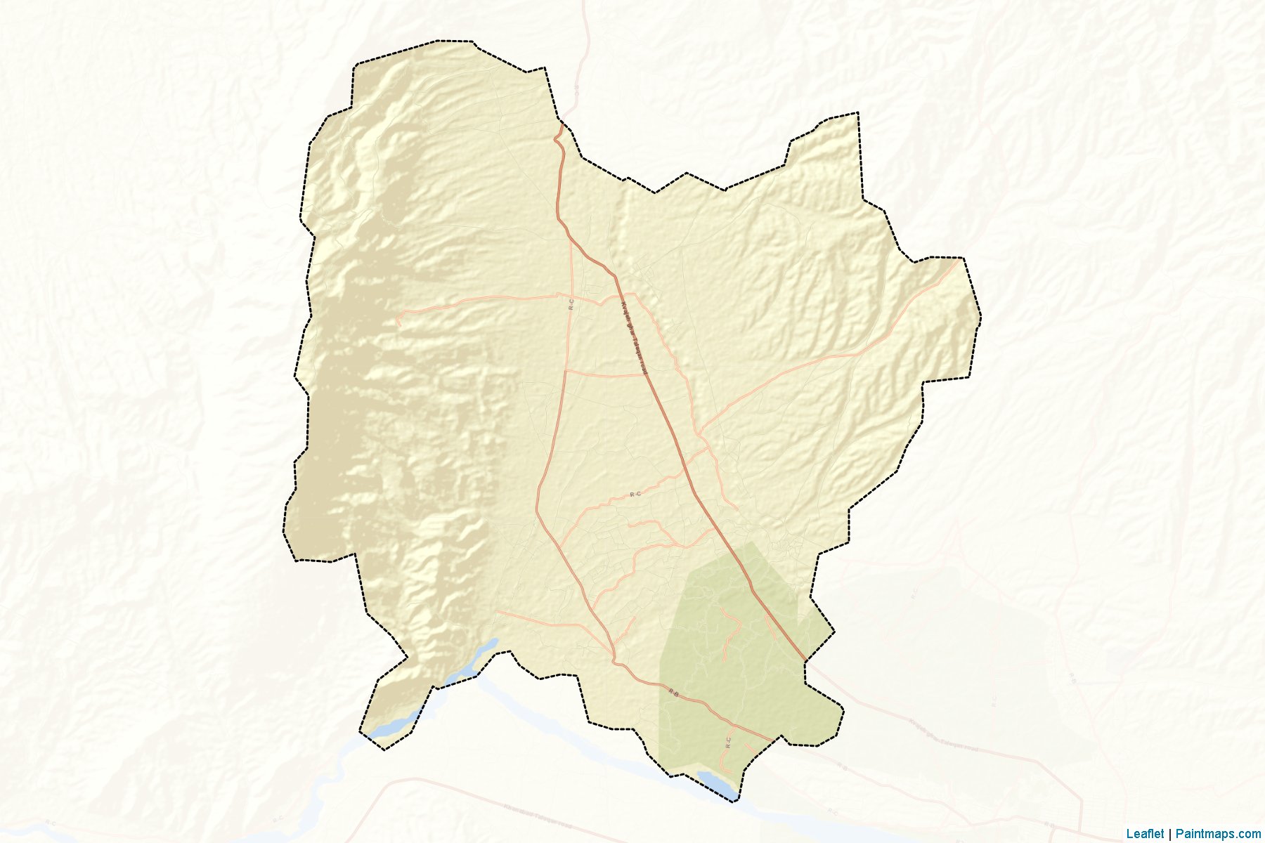 Muestras de recorte de mapas Baharak (Takhar)-2