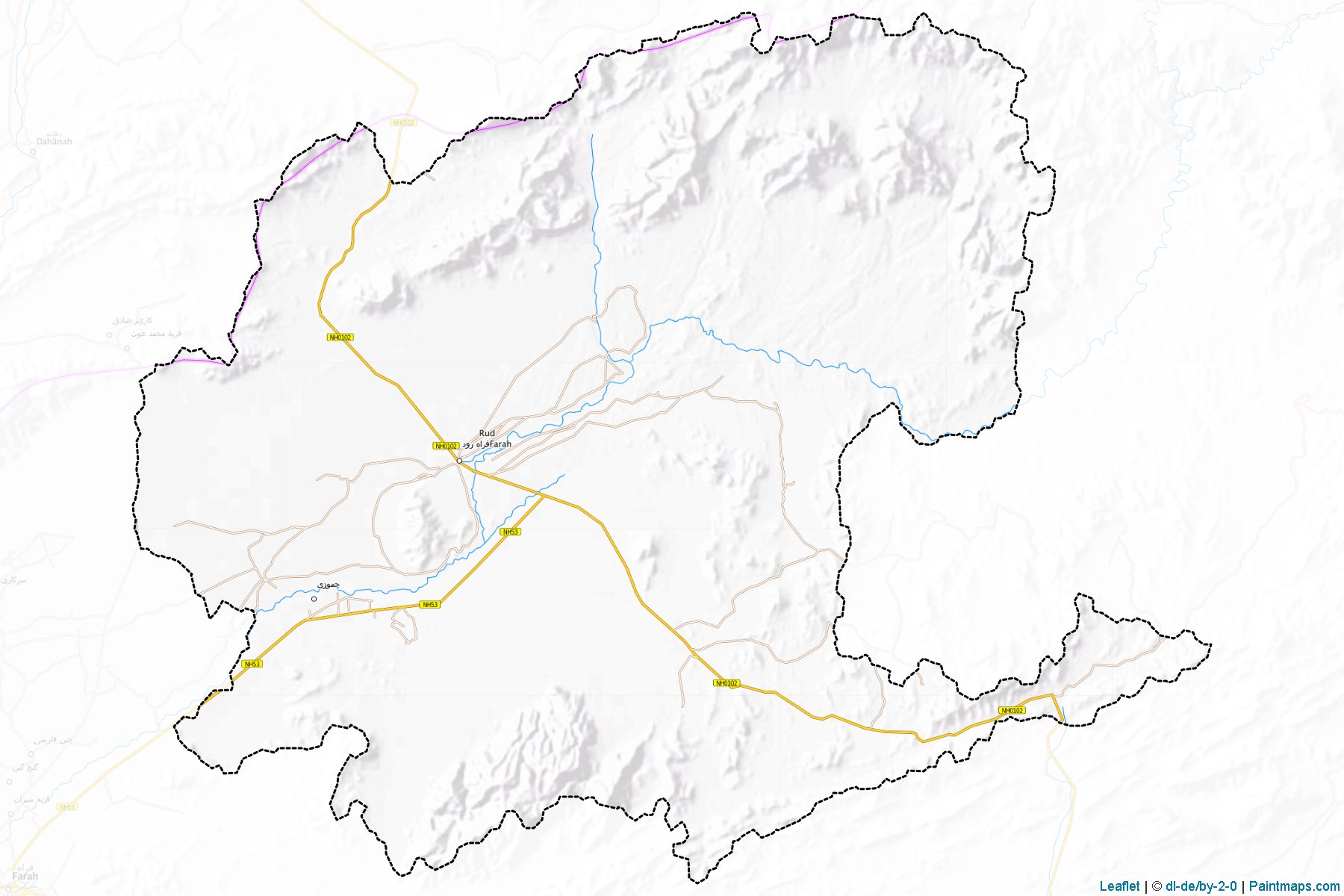 Muestras de recorte de mapas Bala Buluk (Farah)-1