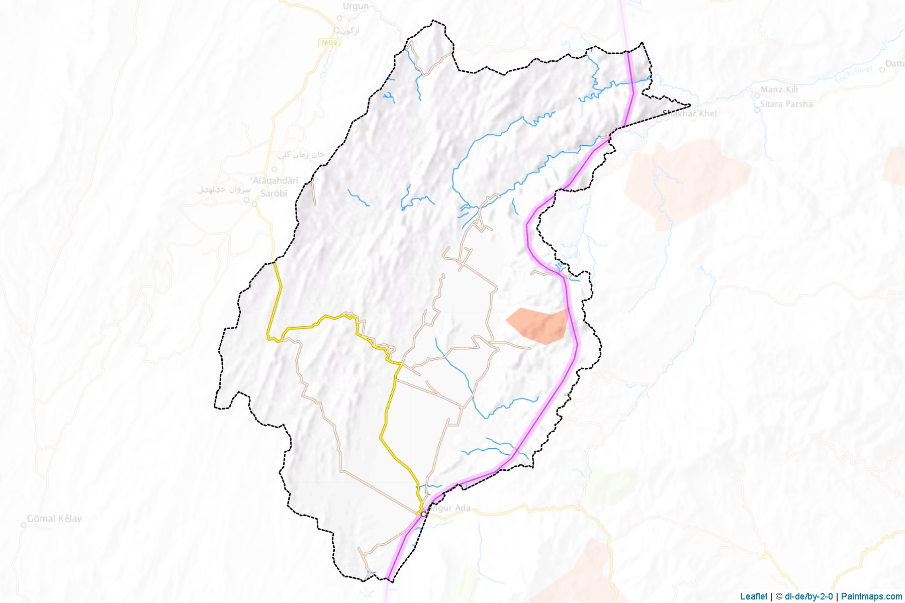 Muestras de recorte de mapas Barmal (Paktika)-1