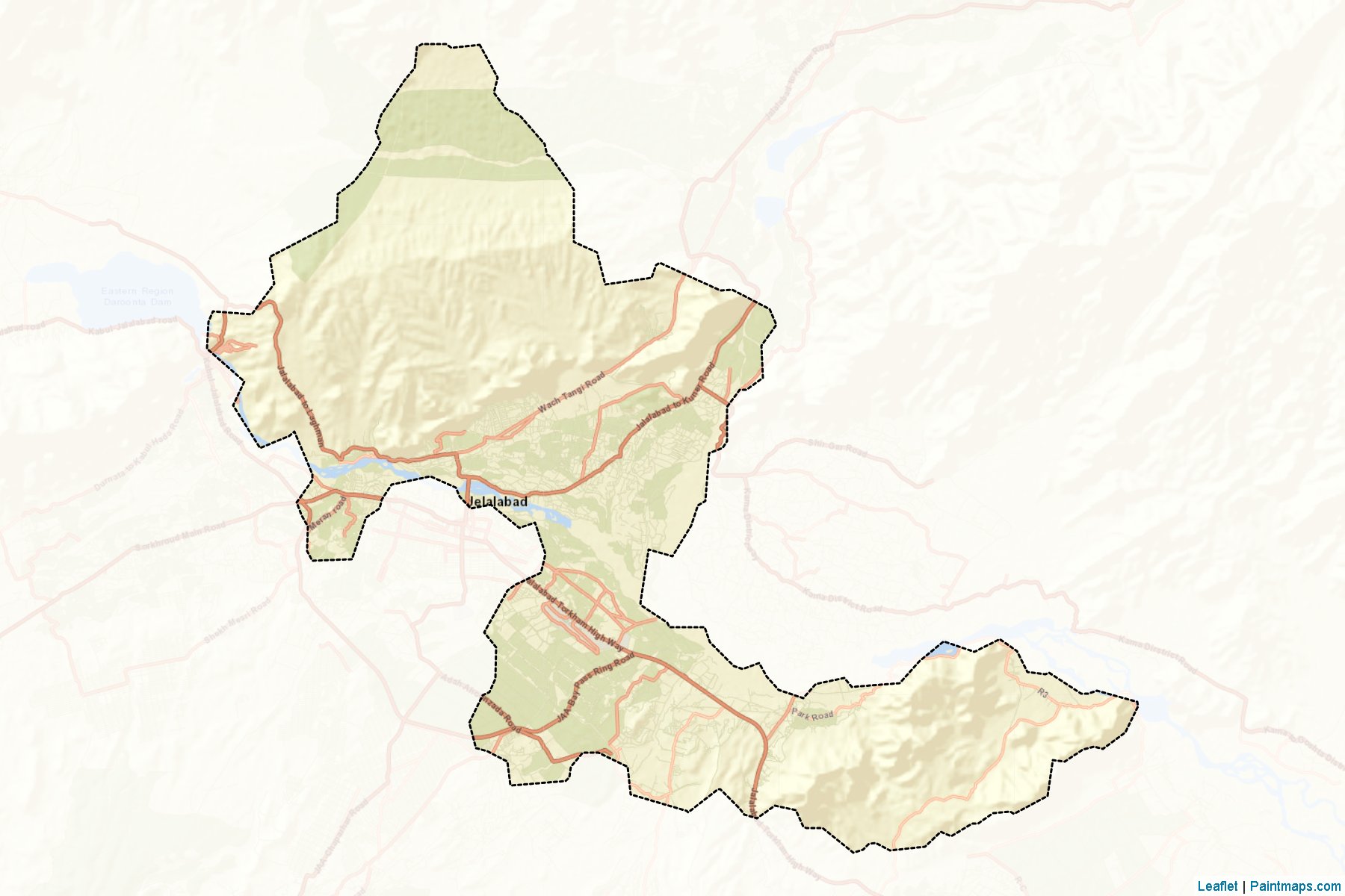 Bihsud (Nangarhar Vilayeti) Haritası Örnekleri-2