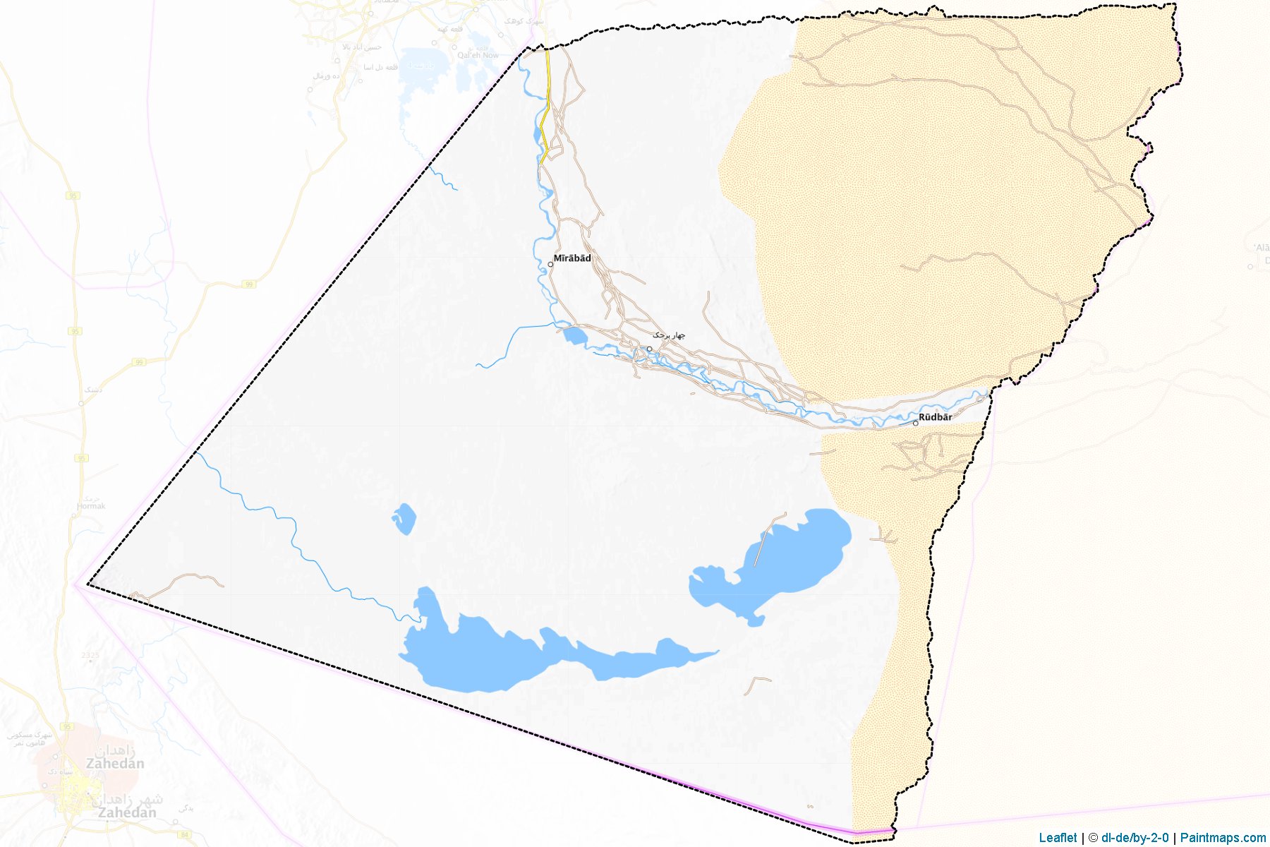 Muestras de recorte de mapas Chahar Burjak (Nimruz)-1