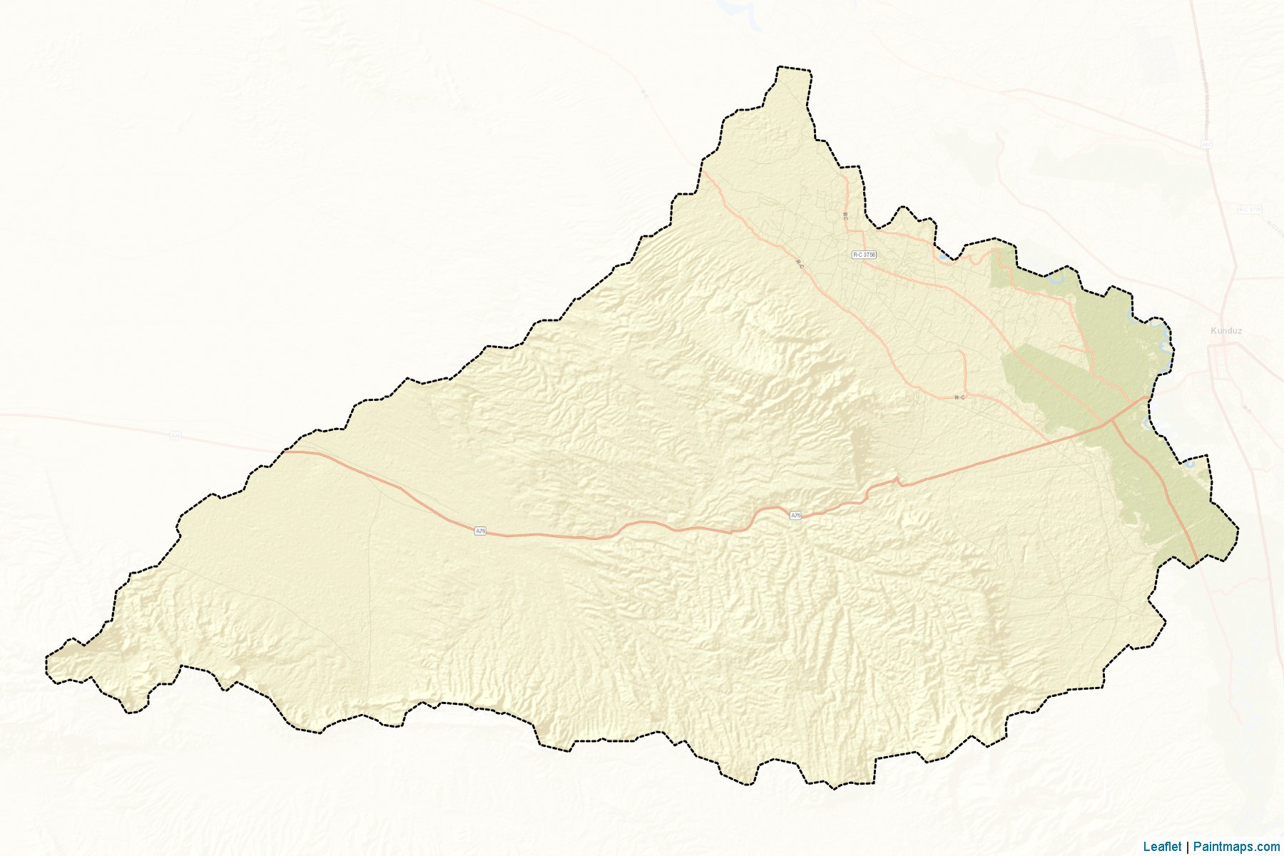 Chahar Dara (Konduz) Map Cropping Samples-2