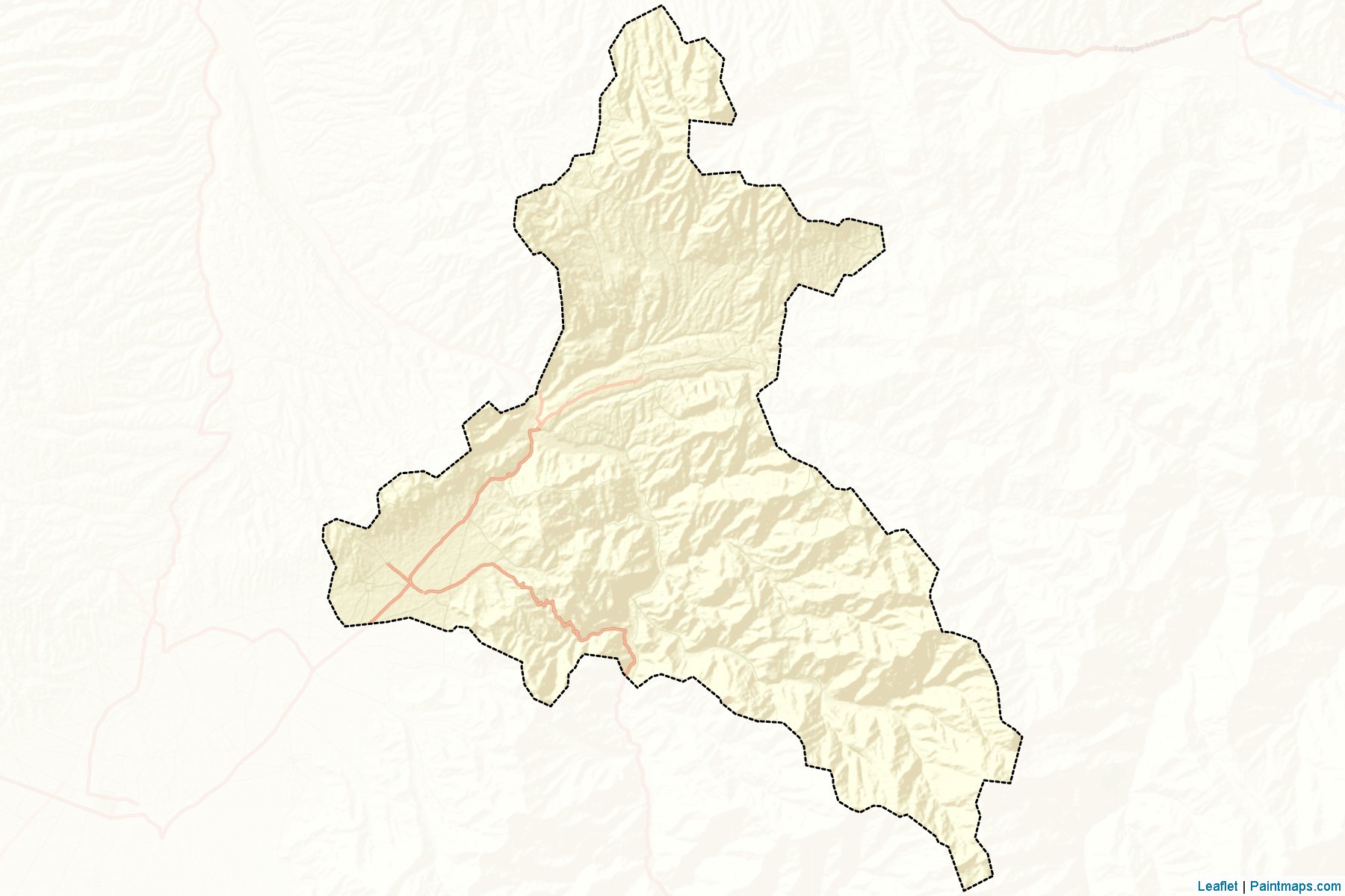 Muestras de recorte de mapas Chal (Takhar)-2