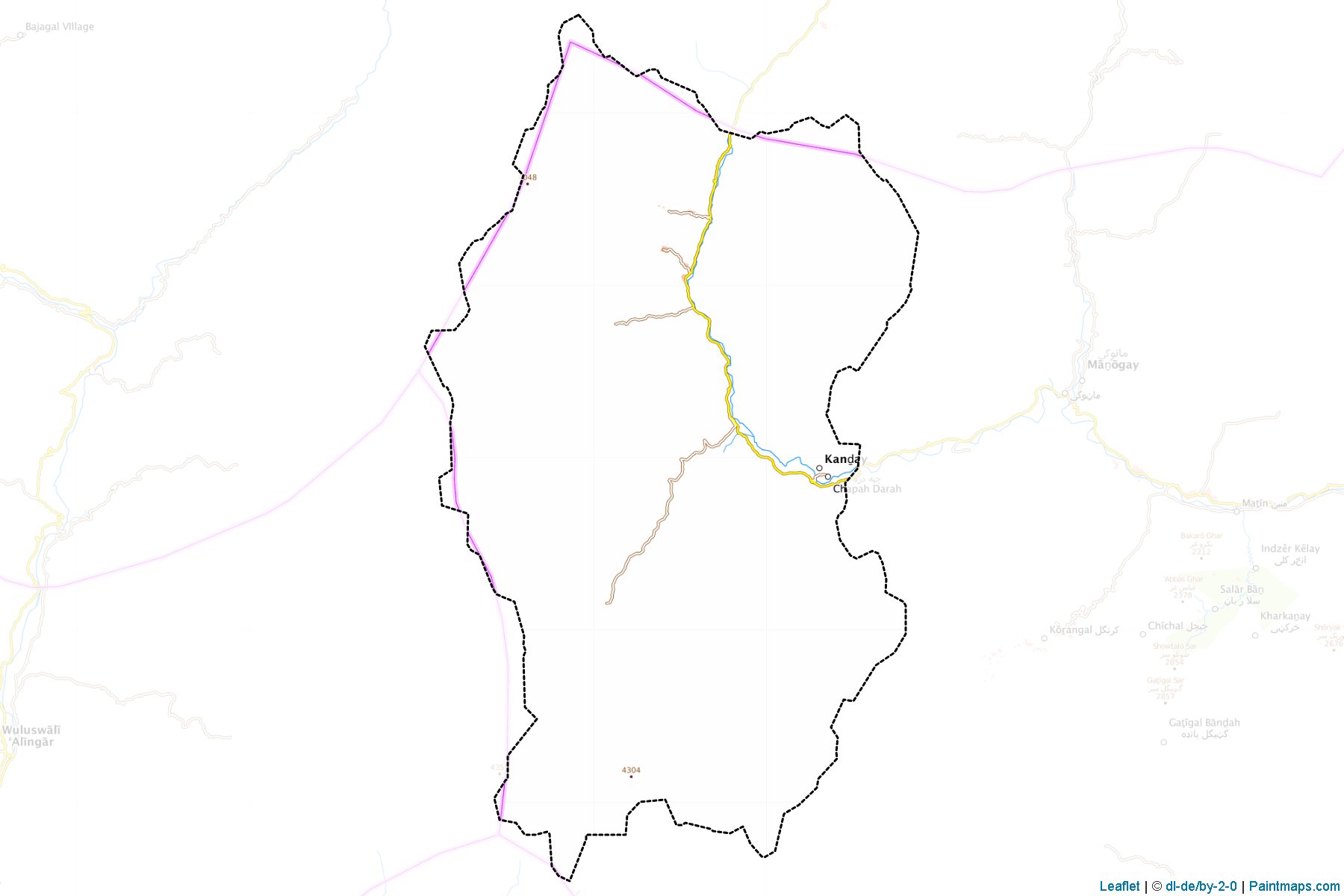 Muestras de recorte de mapas Chapa Dara (Kunar)-1