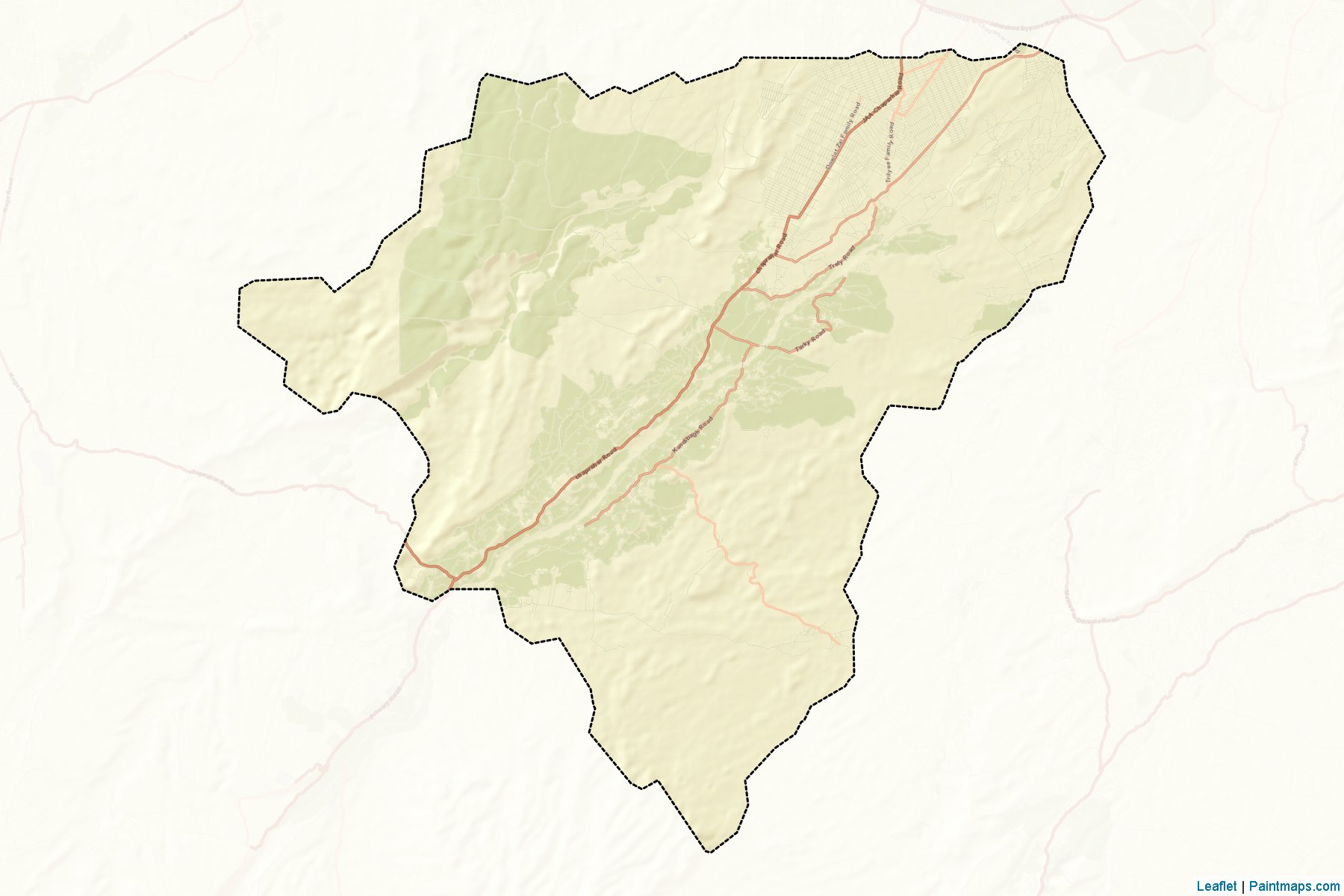 Muestras de recorte de mapas Chaparhar (Nangarhar)-2