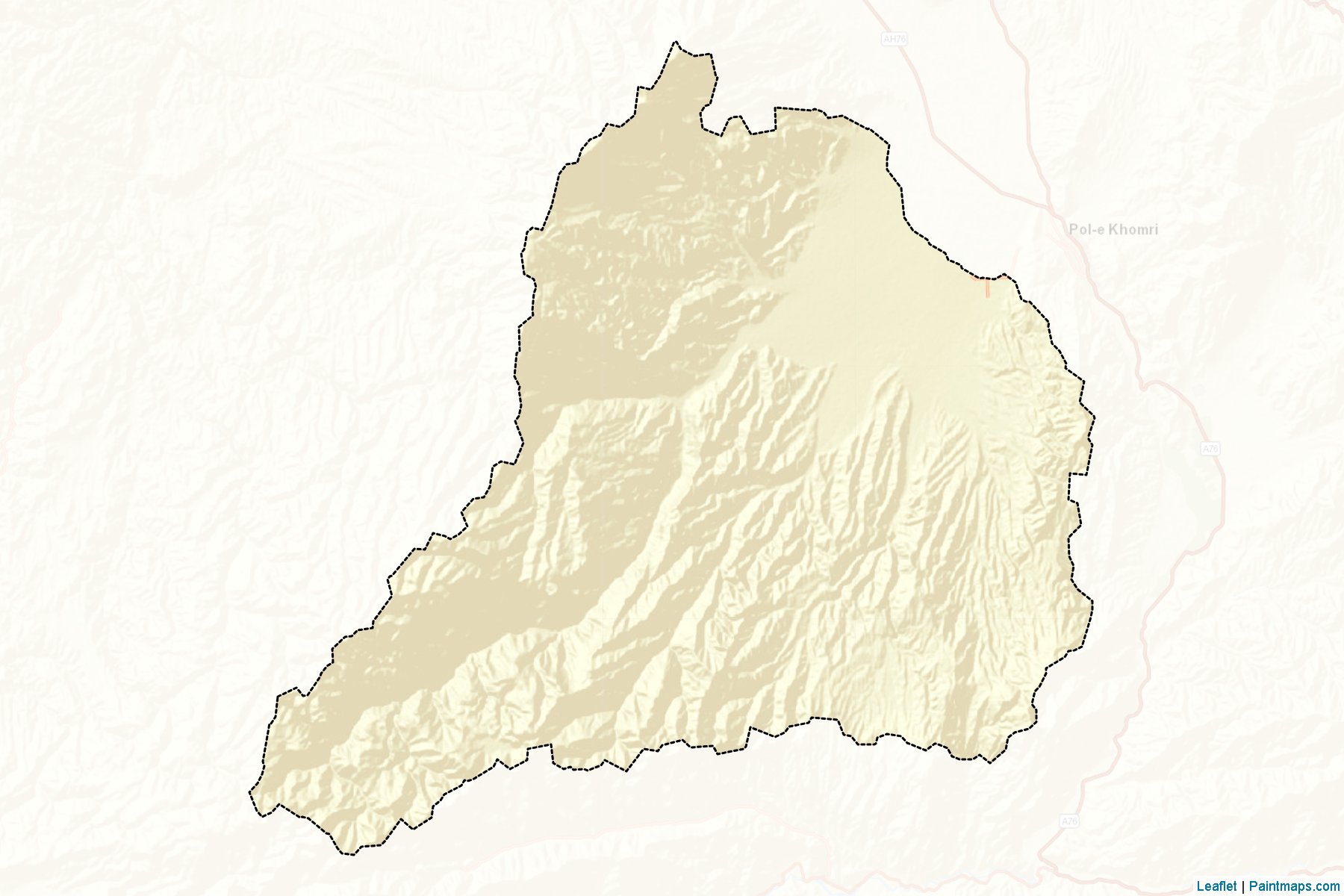 Muestras de recorte de mapas Dahann-i- Ghuri (Baghlan)-2