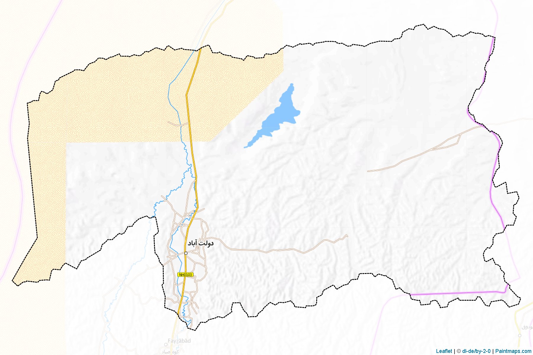 Muestras de recorte de mapas Dawlatabad (Faryab)-1