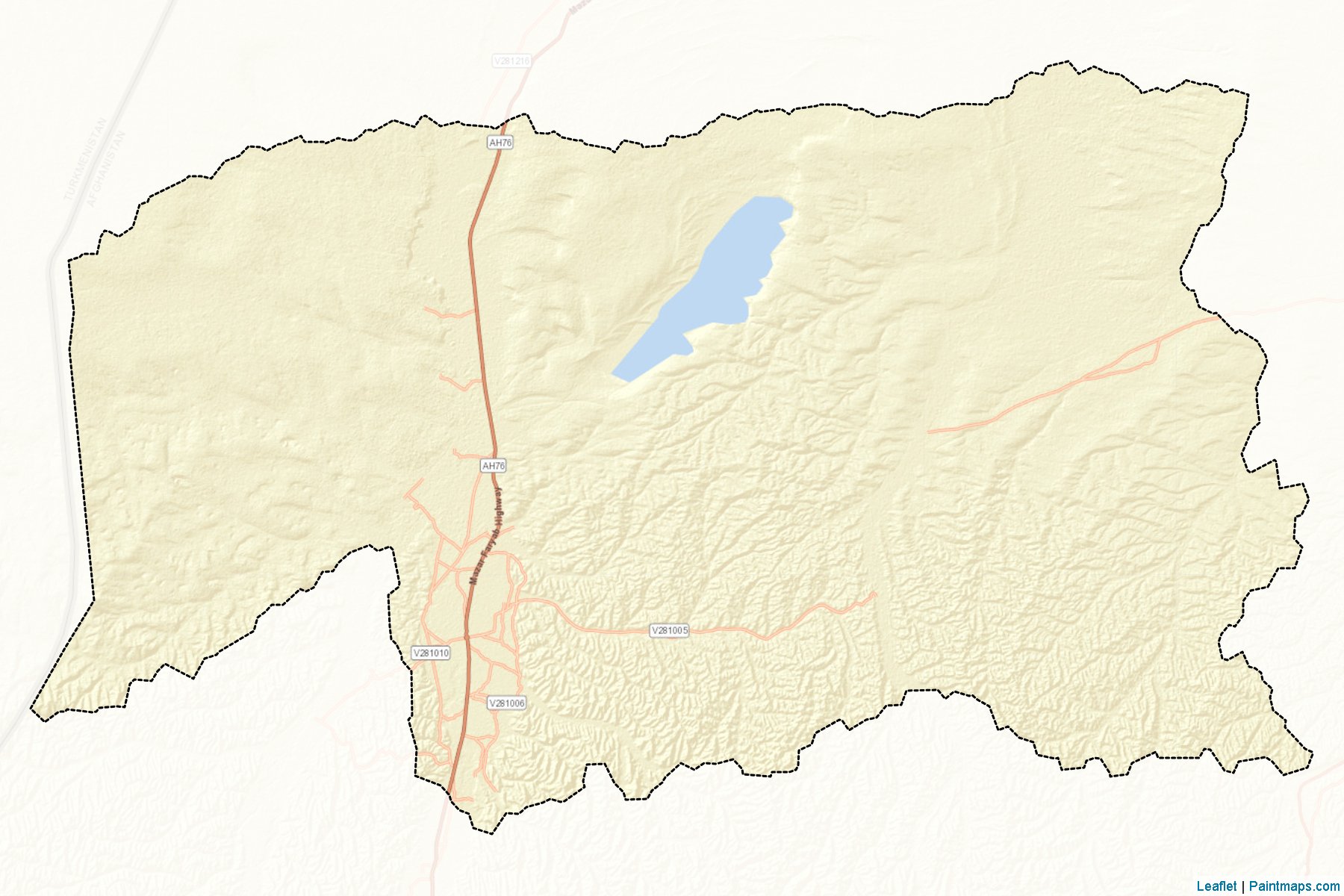 Muestras de recorte de mapas Dawlatabad (Faryab)-2