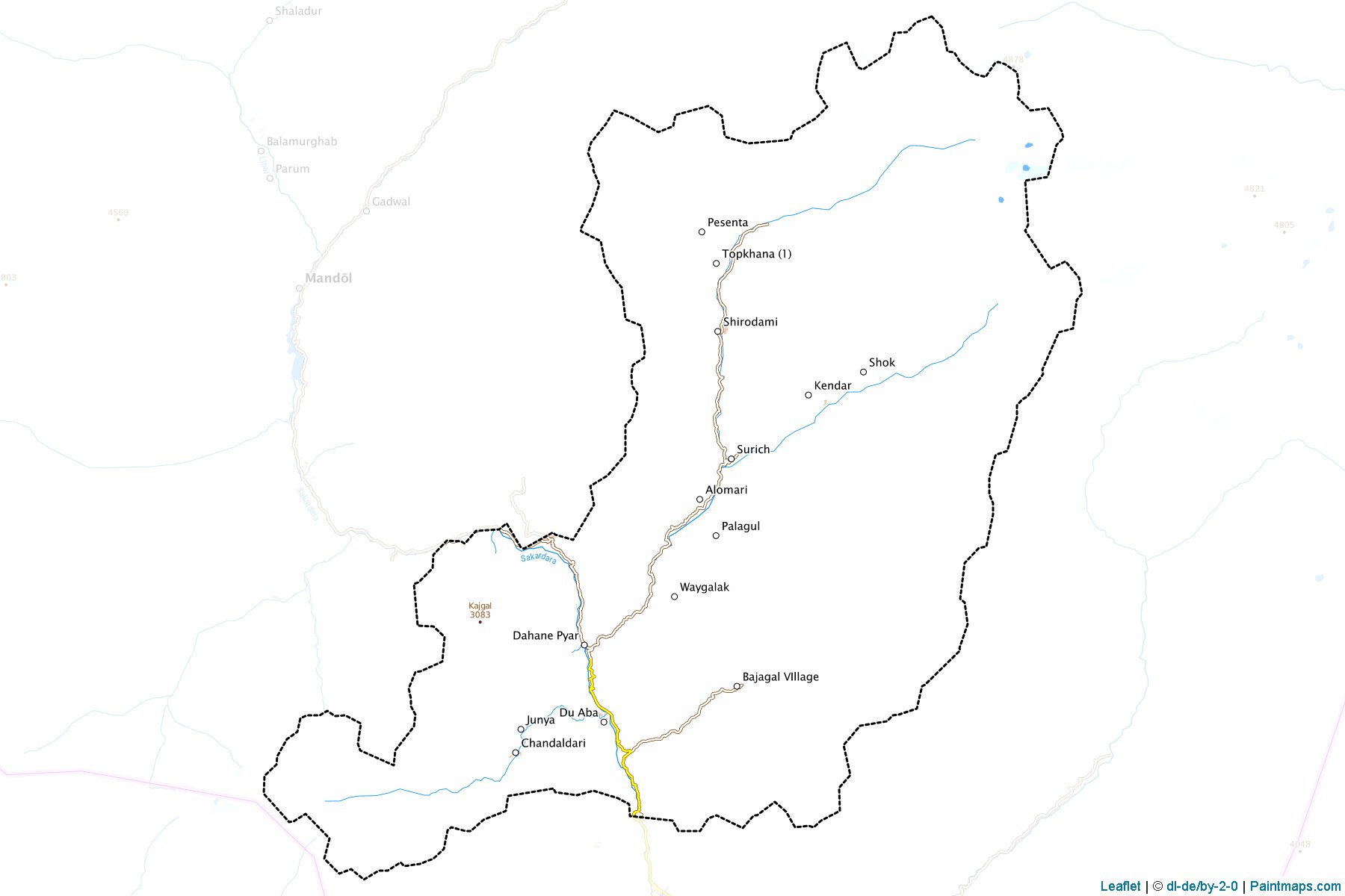 Du Ab (Nurestan) Map Cropping Samples-1