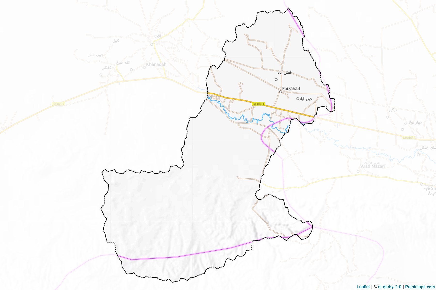 Fayzabad (Cüzcan Vilayeti) Haritası Örnekleri-1