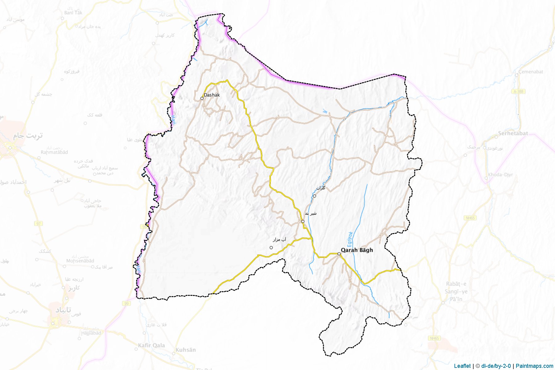 Muestras de recorte de mapas Gulran (Herat)-1