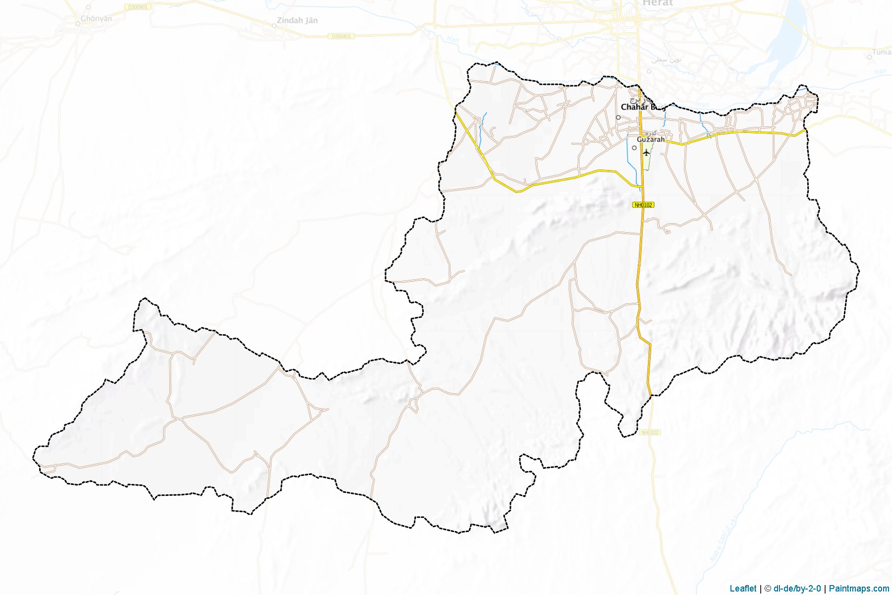 Muestras de recorte de mapas Guzara (Herat)-1