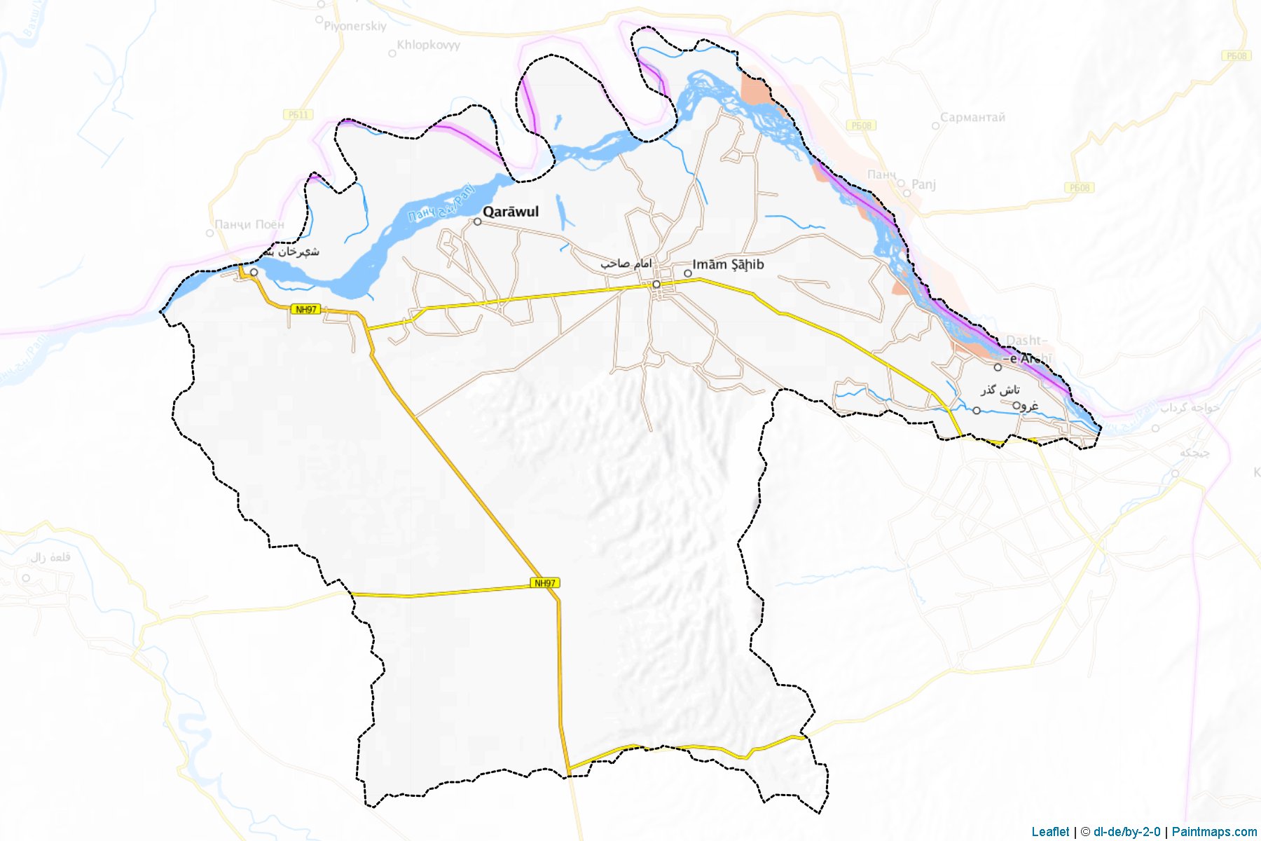 Imam Sahib (Kunduz Vilayeti) Haritası Örnekleri-1