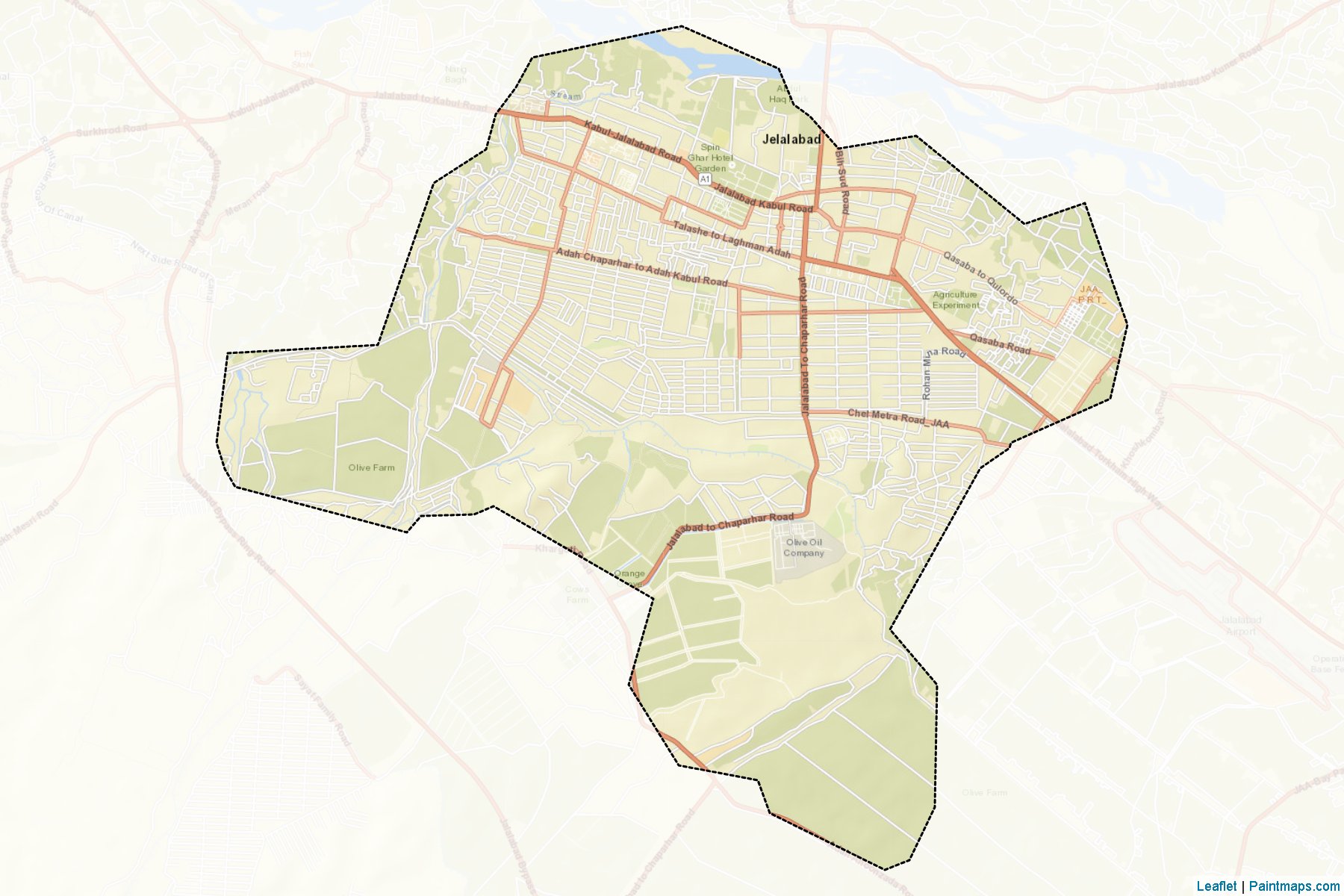 Jalal Abad (Nangarhar) Map Cropping Samples-2