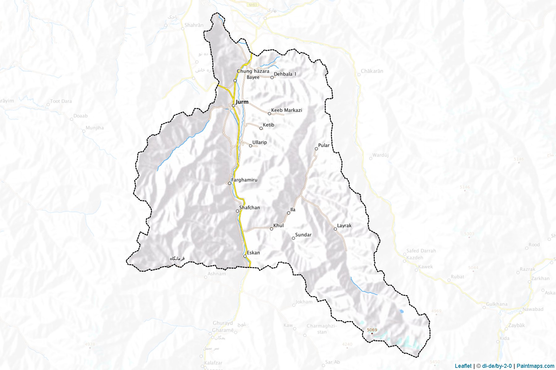 Jurm (Badakhshan) Map Cropping Samples-1