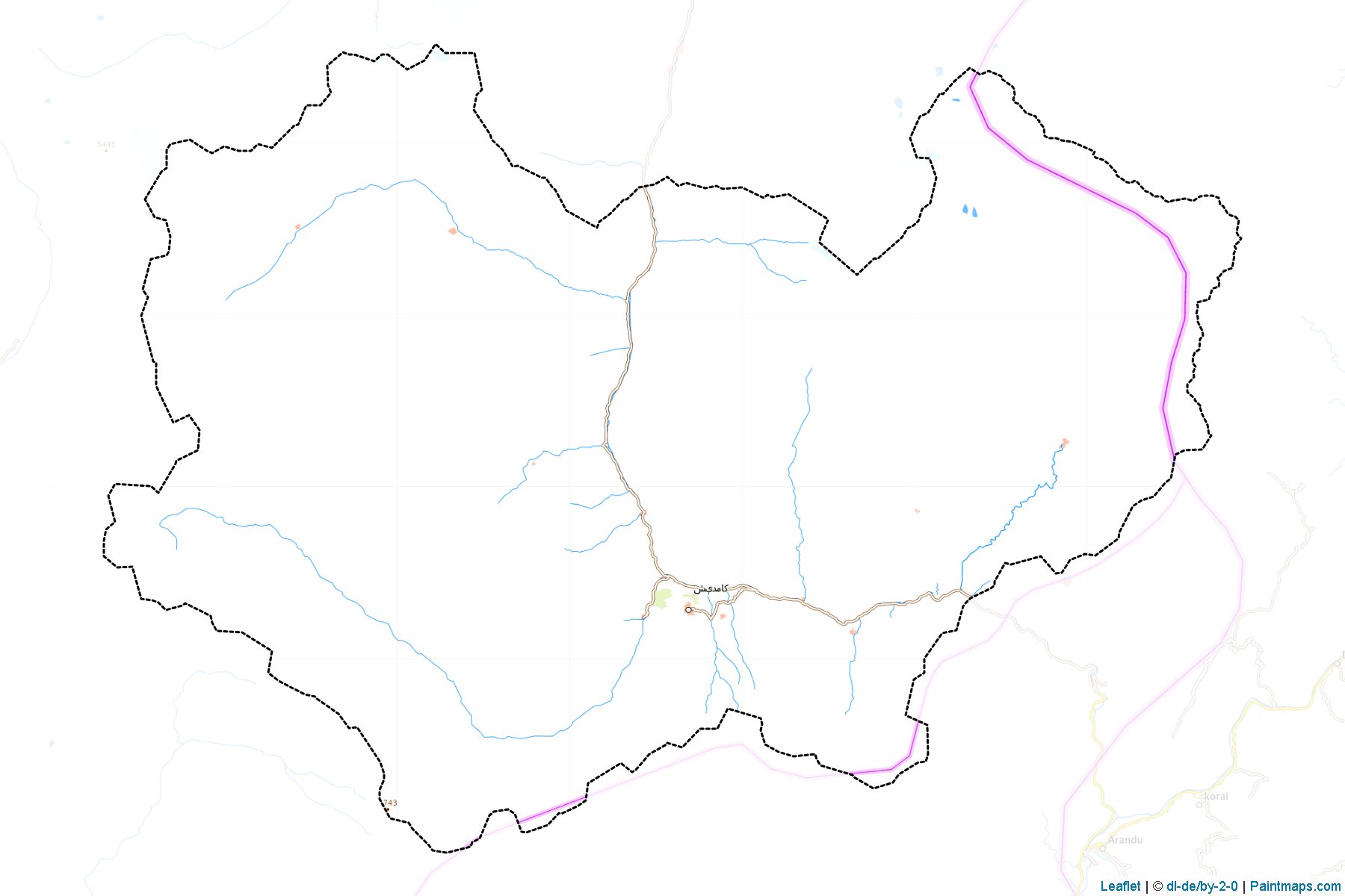 Kamdesh (Nuristan Vilayeti) Haritası Örnekleri-1