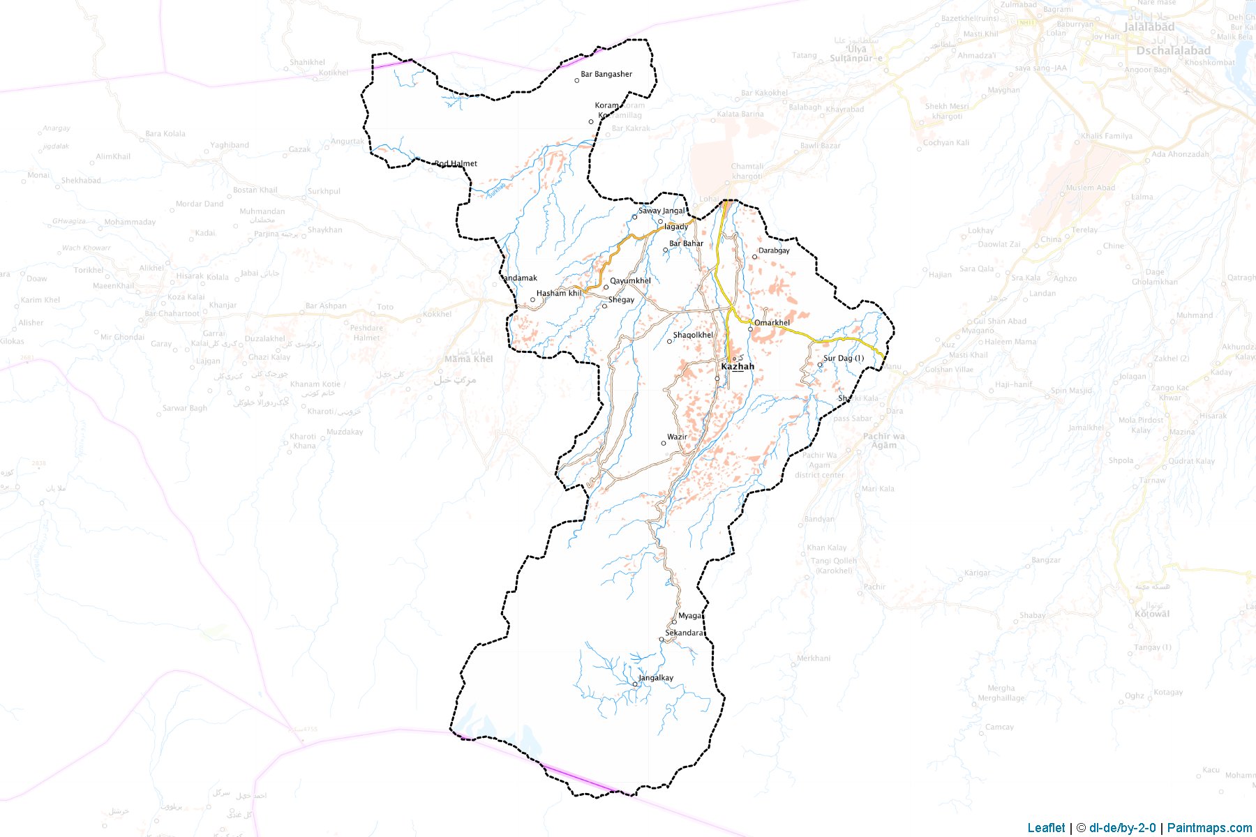 Khogyani (Nangarhar) Map Cropping Samples-1