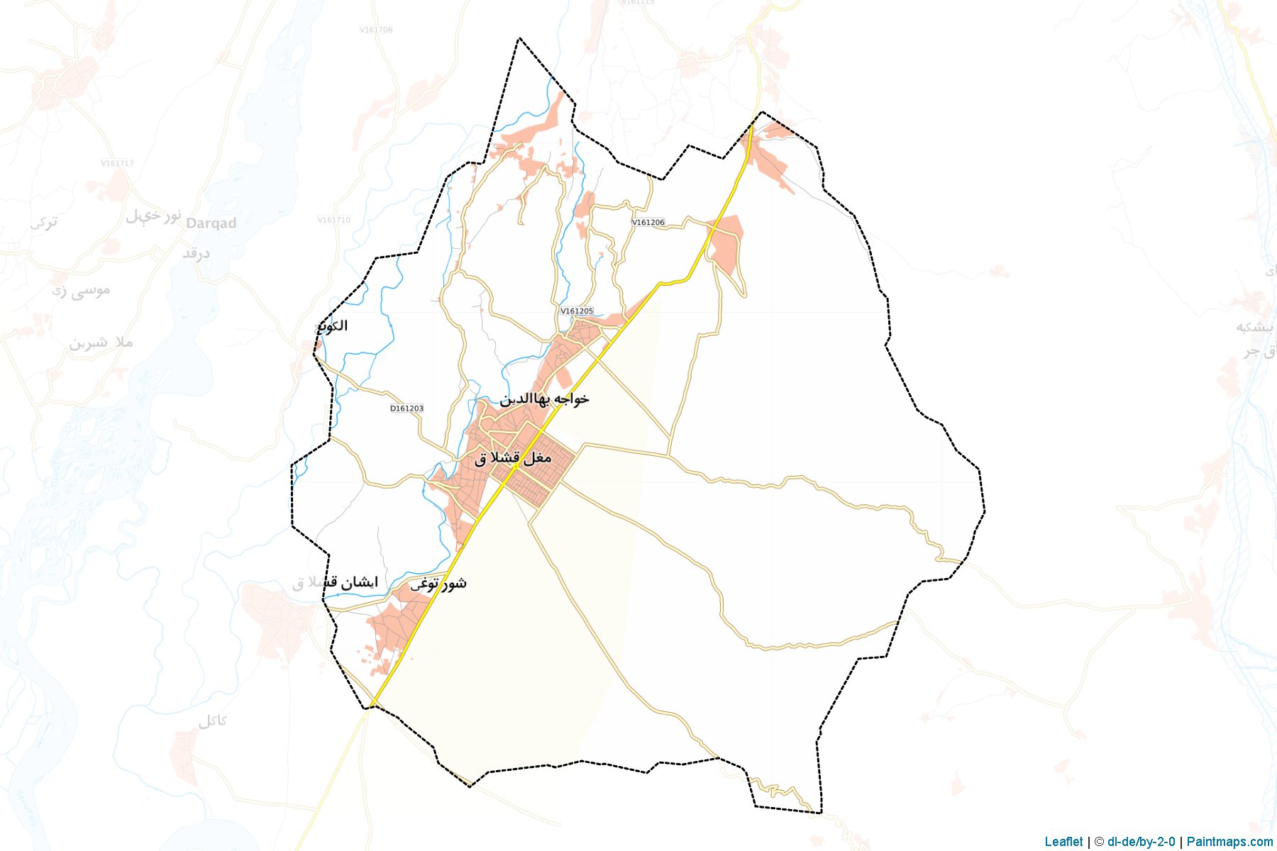 Khwaja Bahawuddin (Takhar) Map Cropping Samples-1