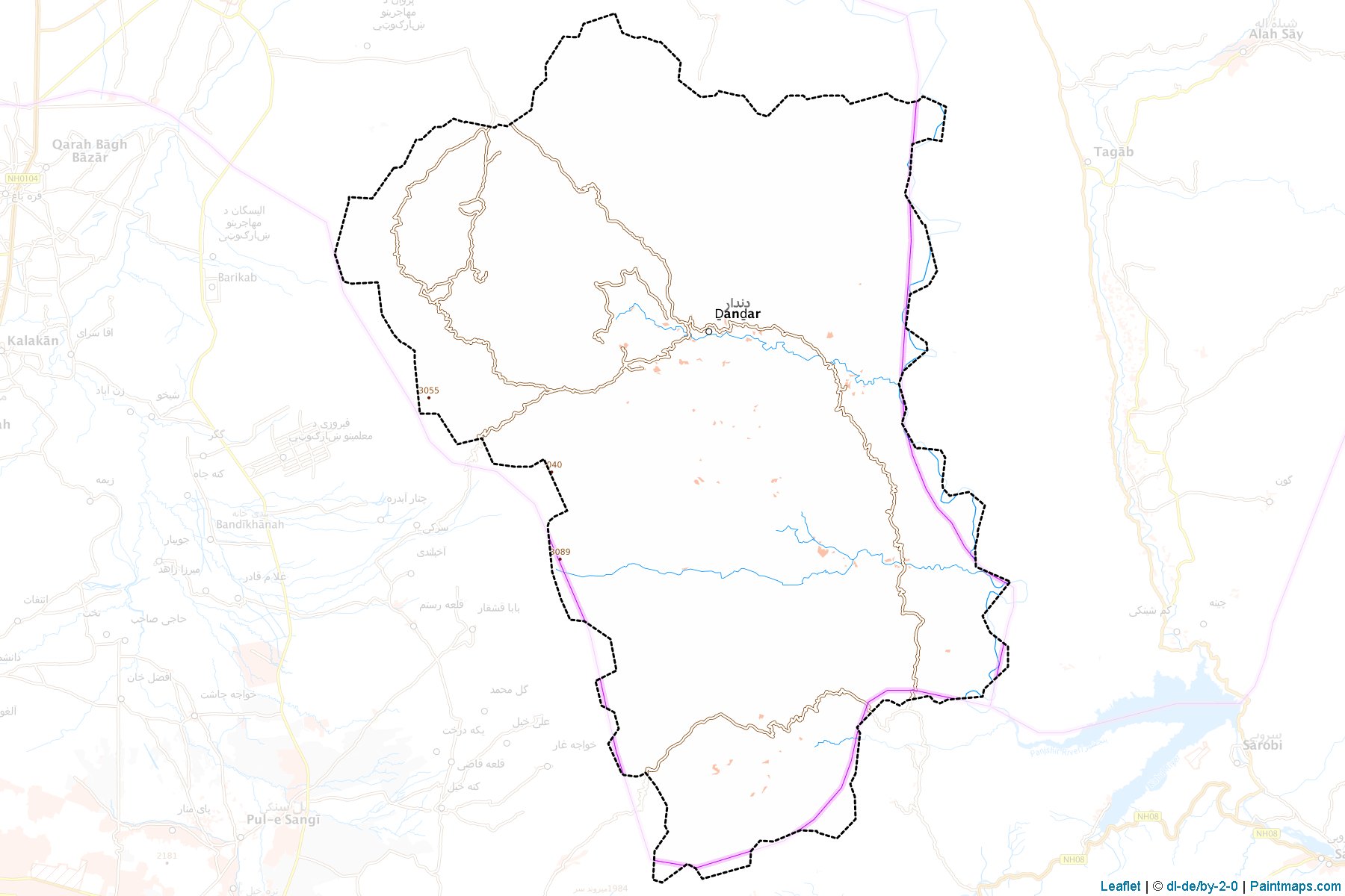 Muestras de recorte de mapas Kohi Safi (Parwan)-1