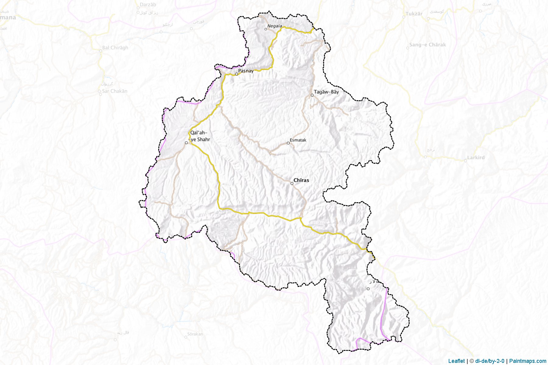 Kohistanat (Sar-i Pol Vilayeti) Haritası Örnekleri-1