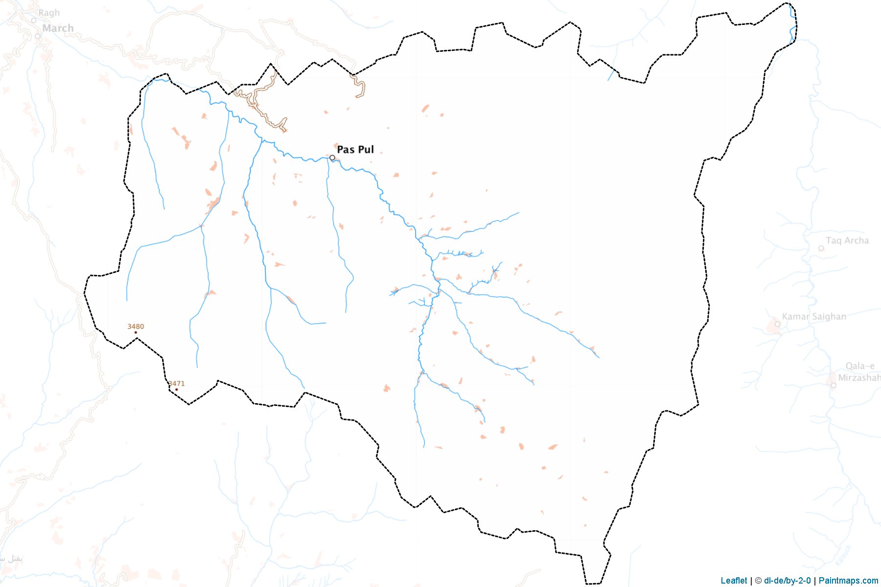 Kohistan (Badahşan Vilayeti) Haritası Örnekleri-1