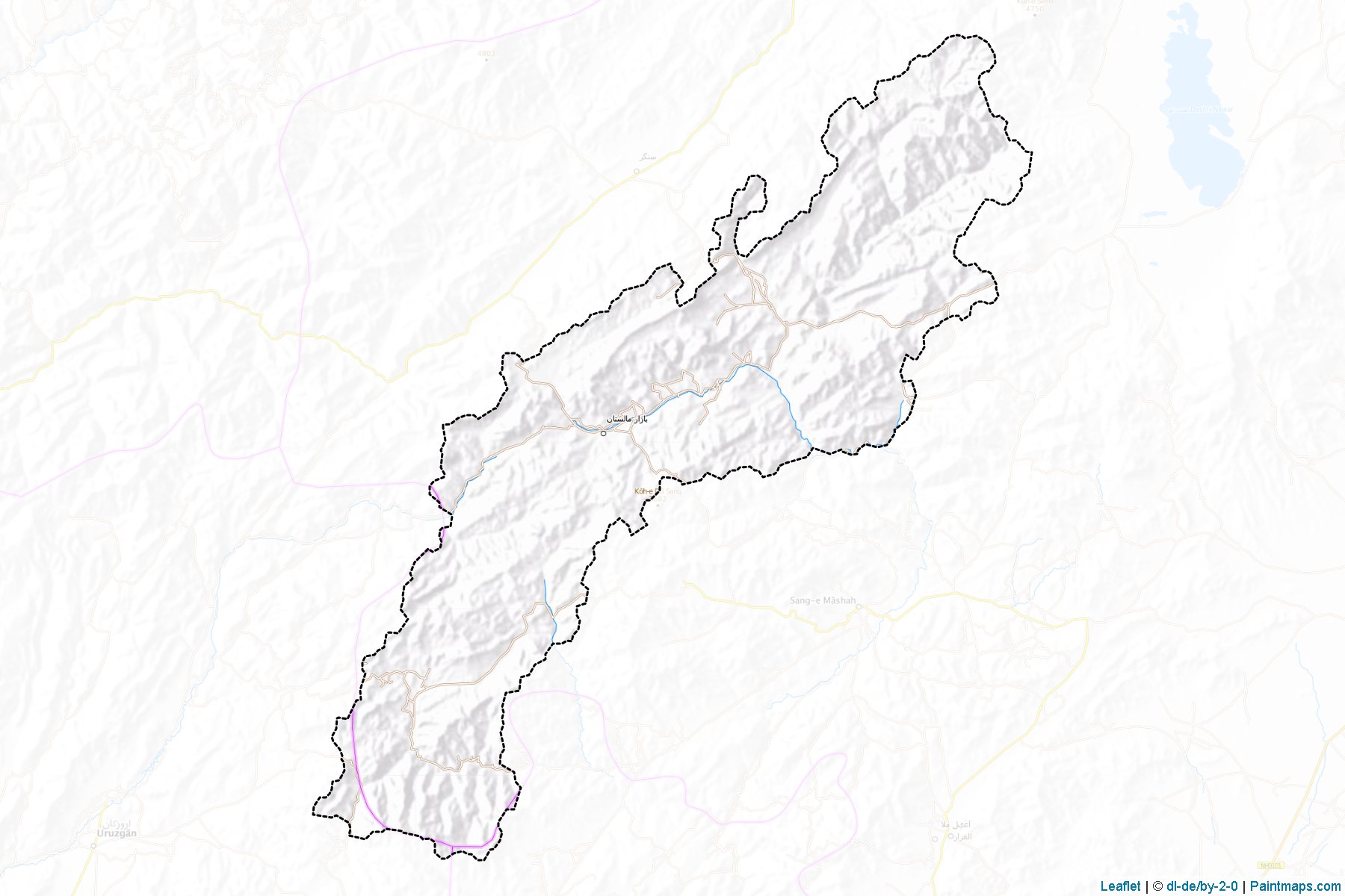 Malistan (Gazni Vilayeti) Haritası Örnekleri-1