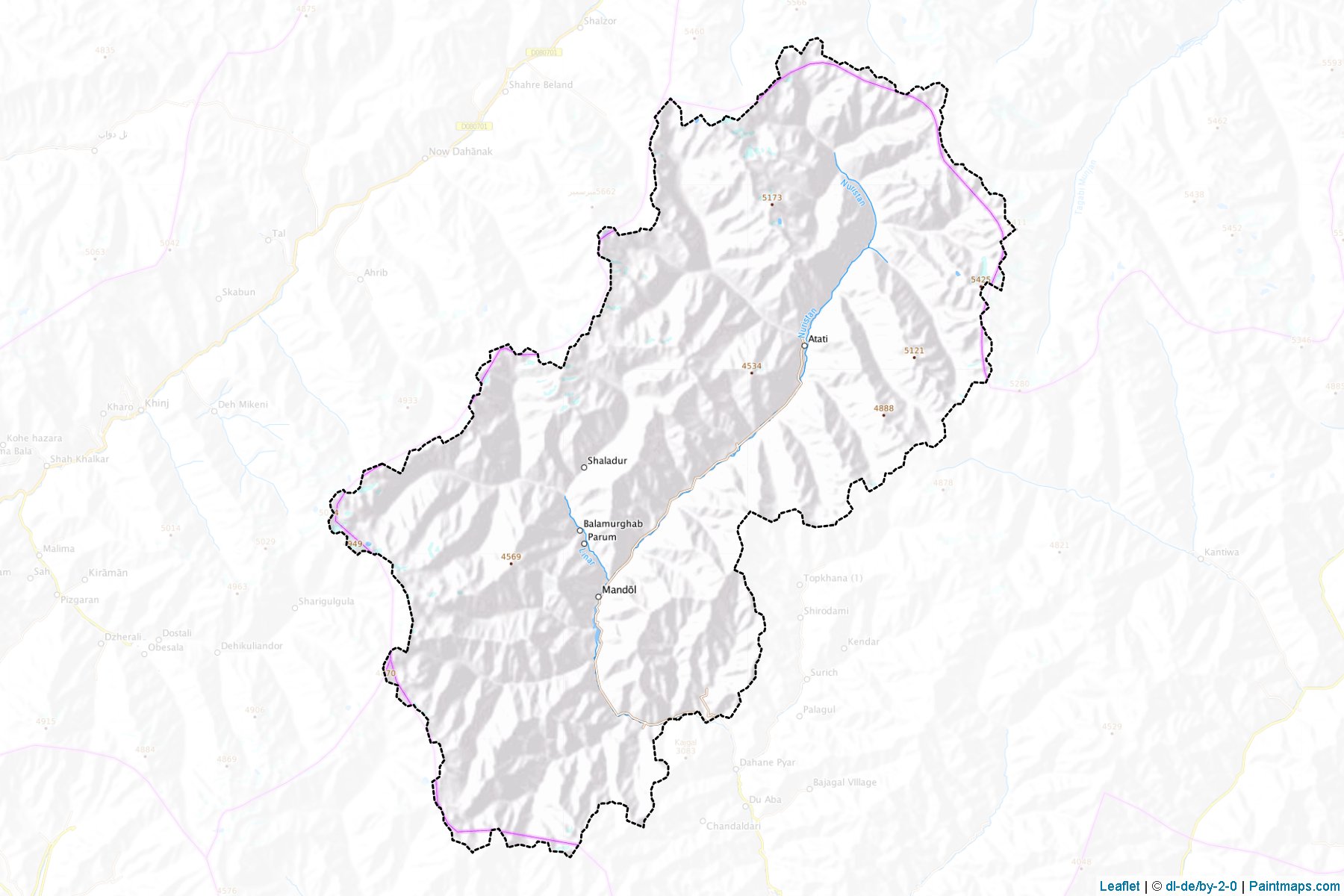 Mandol (Nurestan) Map Cropping Samples-1