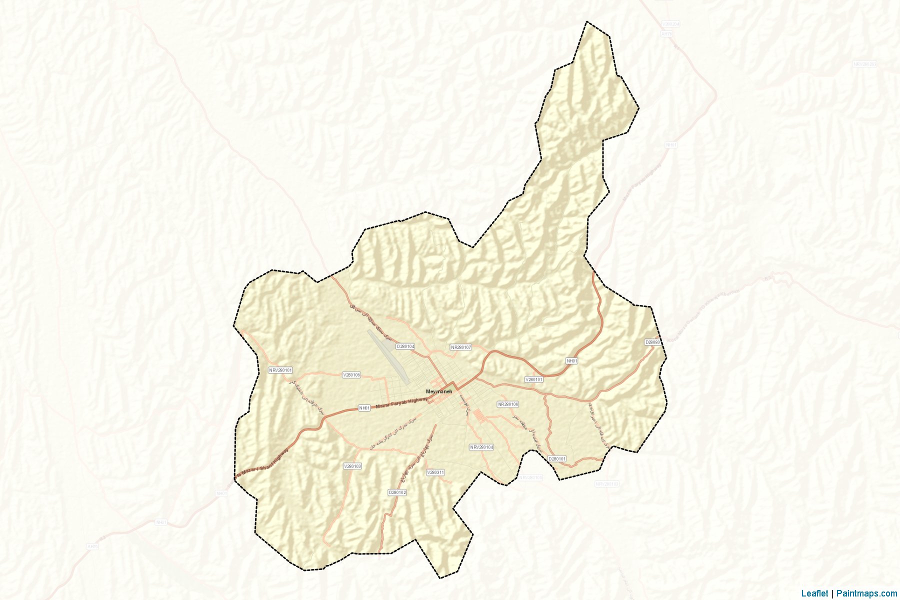 Maymana (Faryab) Map Cropping Samples-2