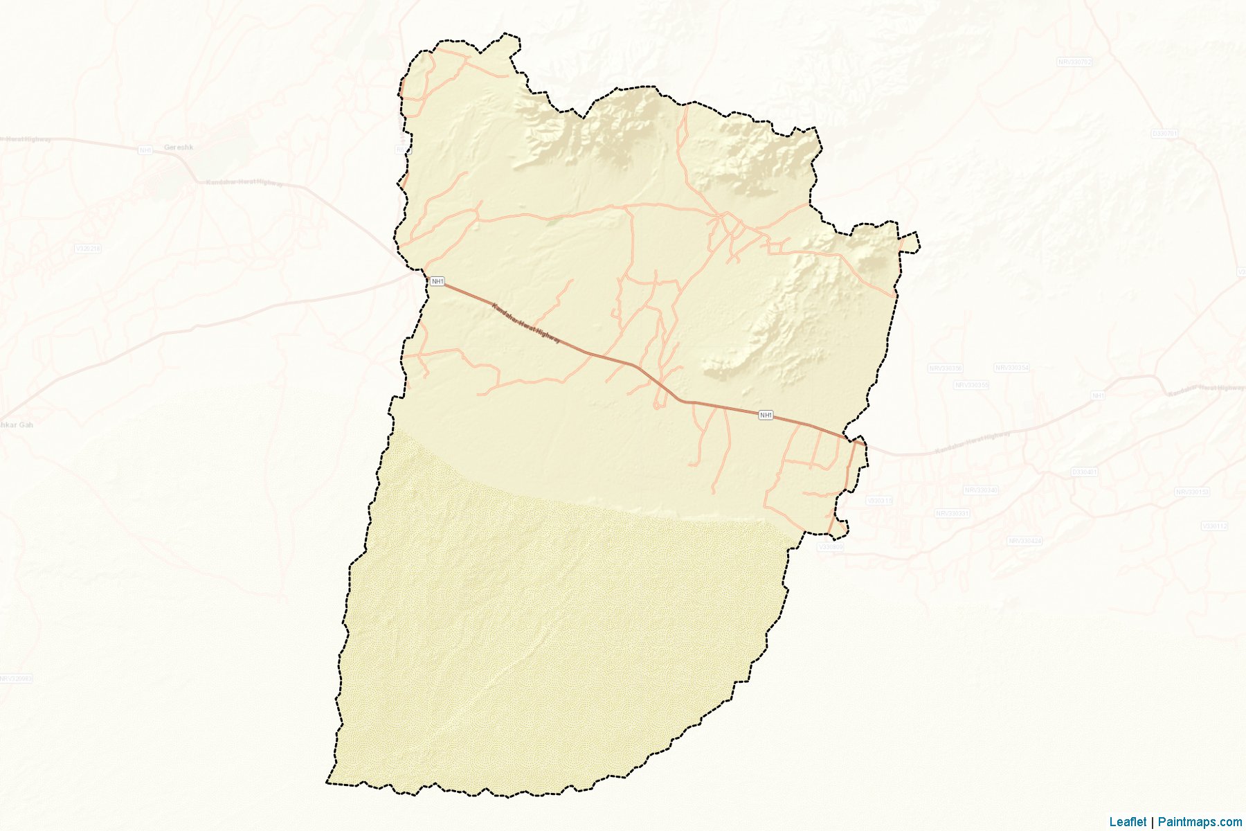 Muestras de recorte de mapas Maywand (Kandahar)-2