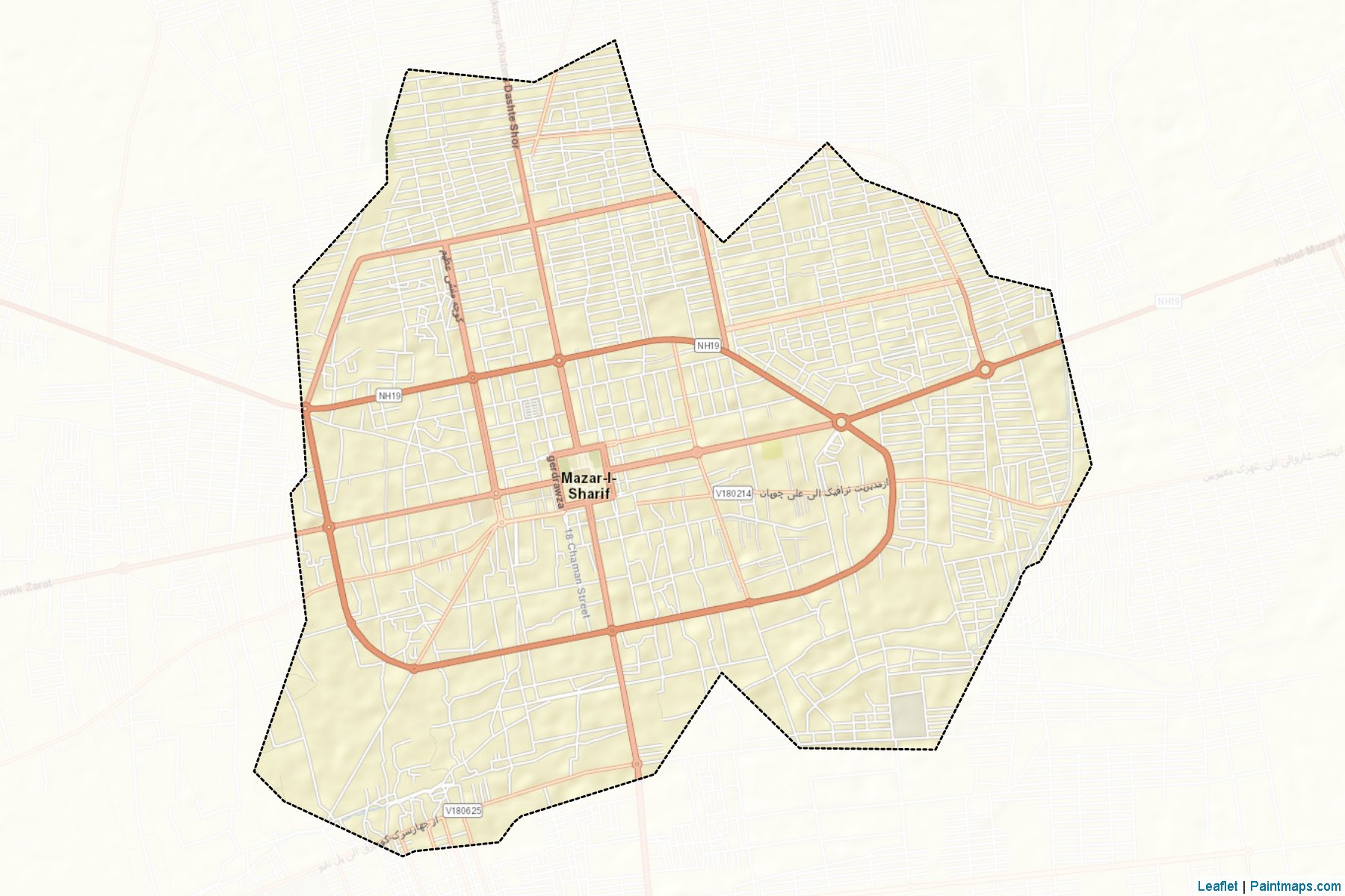 Mazari Sharif (Balkh) Map Cropping Samples-2