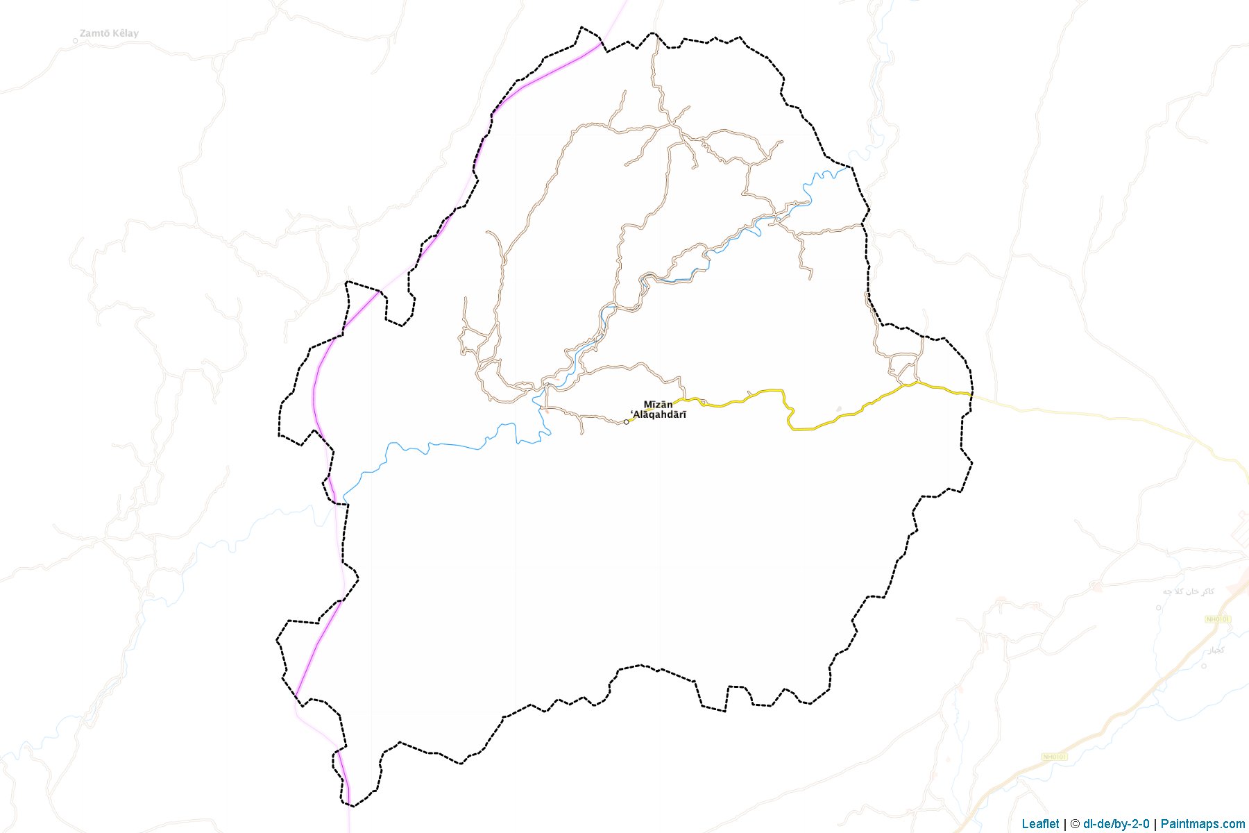 Mizan (Zabul Vilayeti) Haritası Örnekleri-1