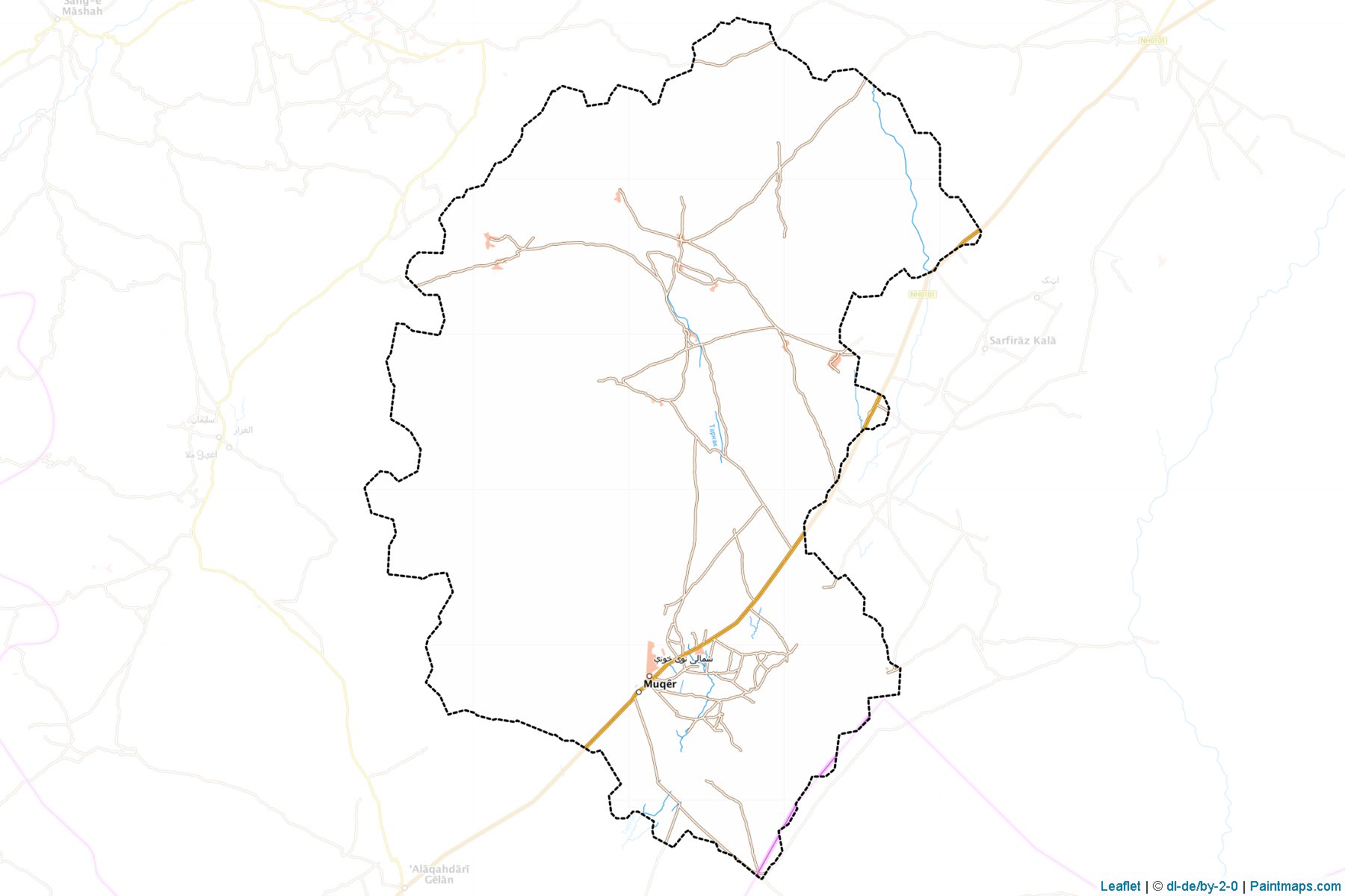 Muqur (Ghazni) Map Cropping Samples-1