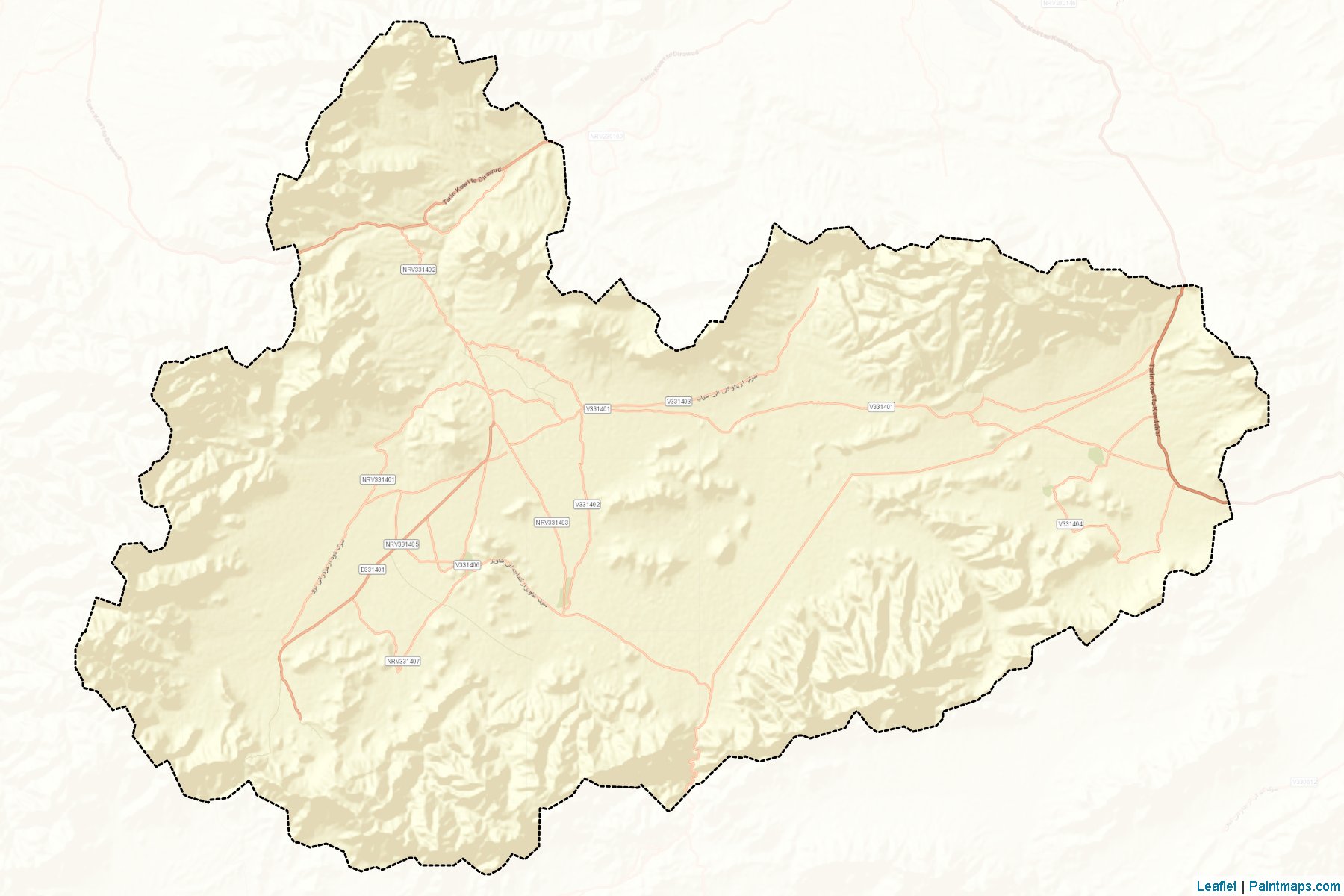 Muestras de recorte de mapas Nesh (Kandahar)-2