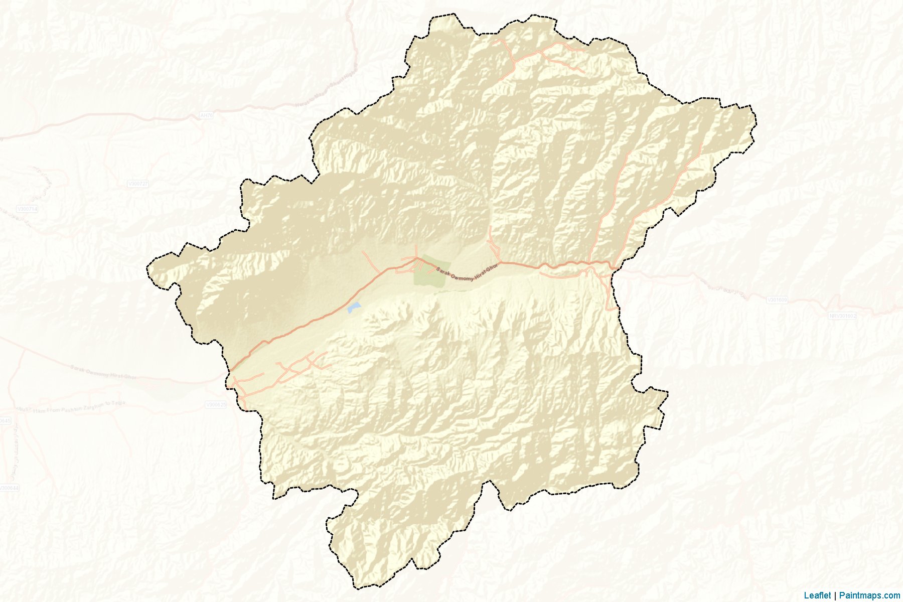 Muestras de recorte de mapas Obe (Herat)-2