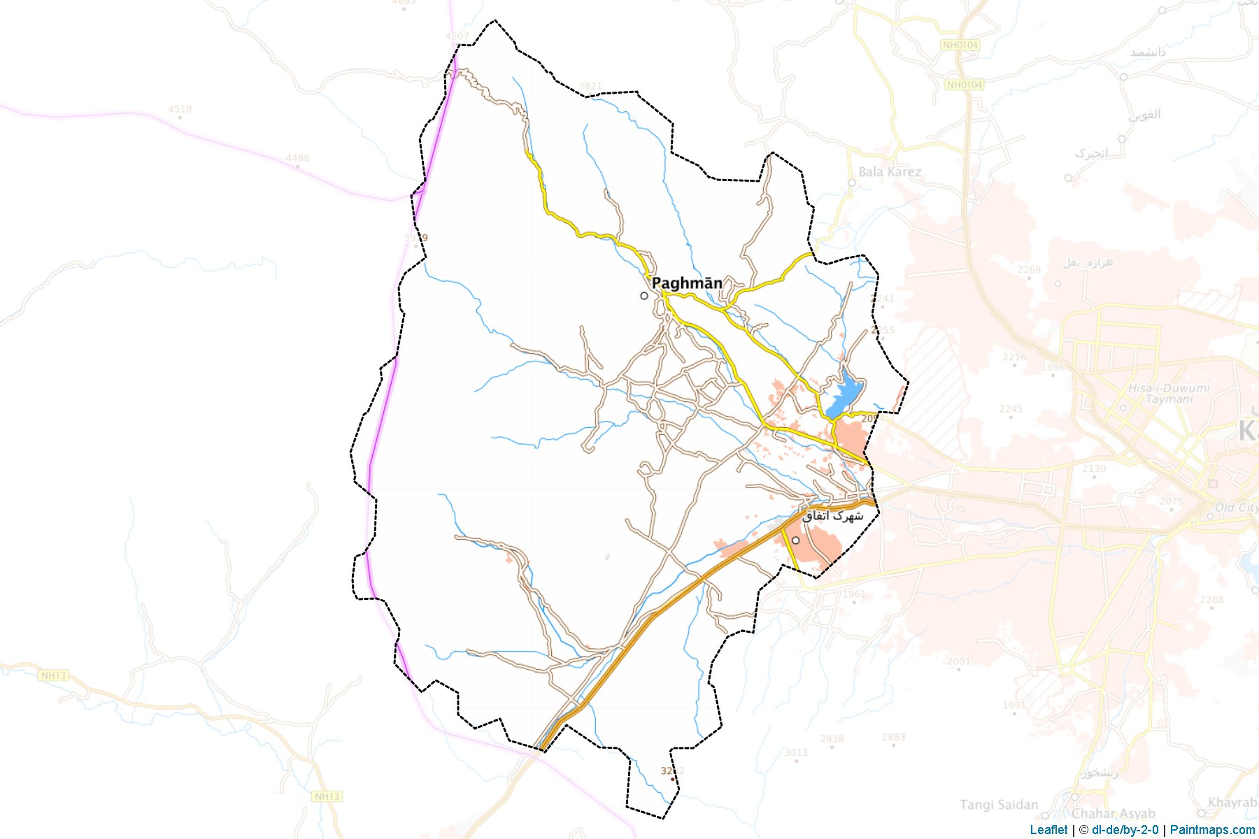 Paghman (Kabul) Map Cropping Samples-1