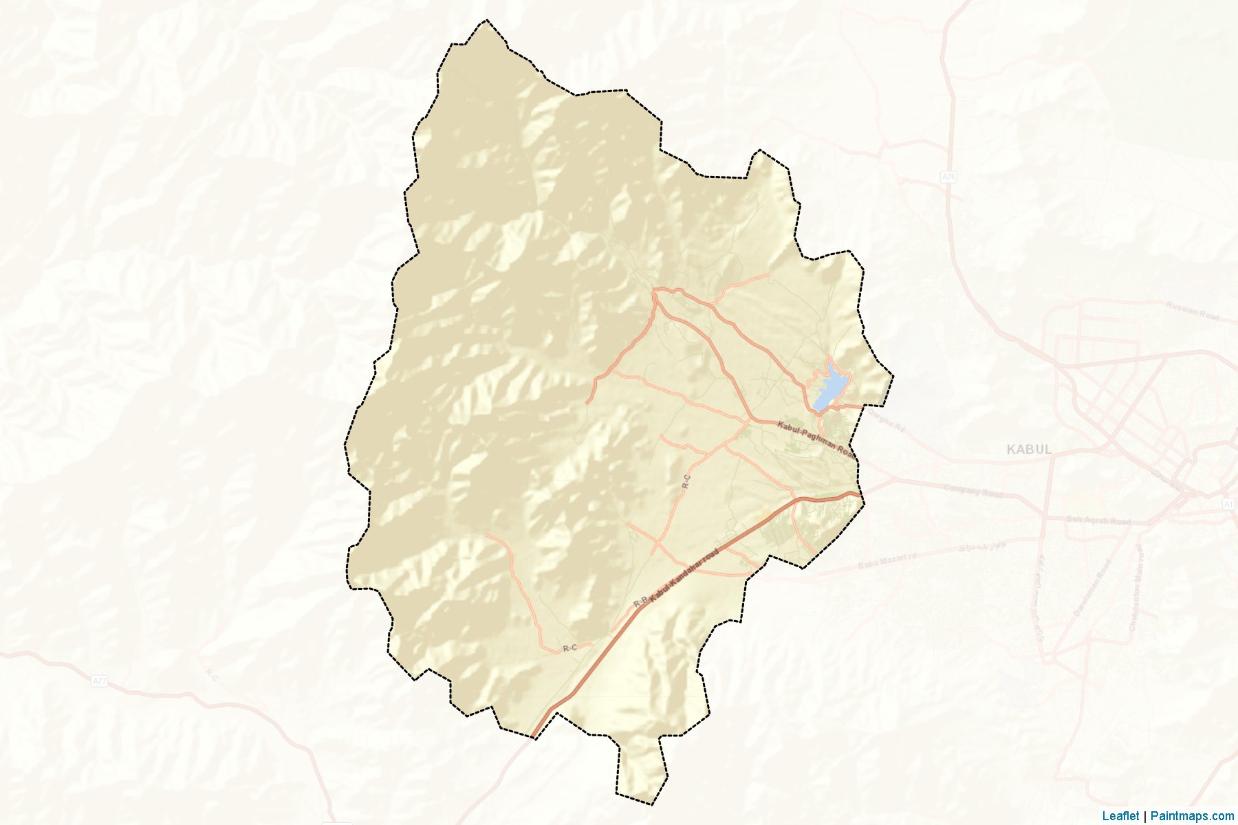 Paghman (Kabul) Map Cropping Samples-2