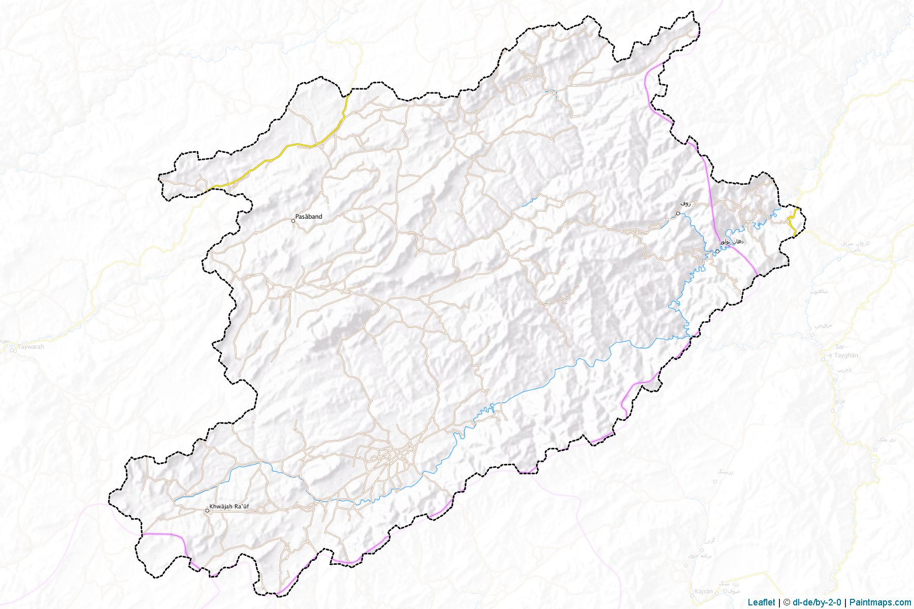 Muestras de recorte de mapas Pasaband (Ghowr)-1