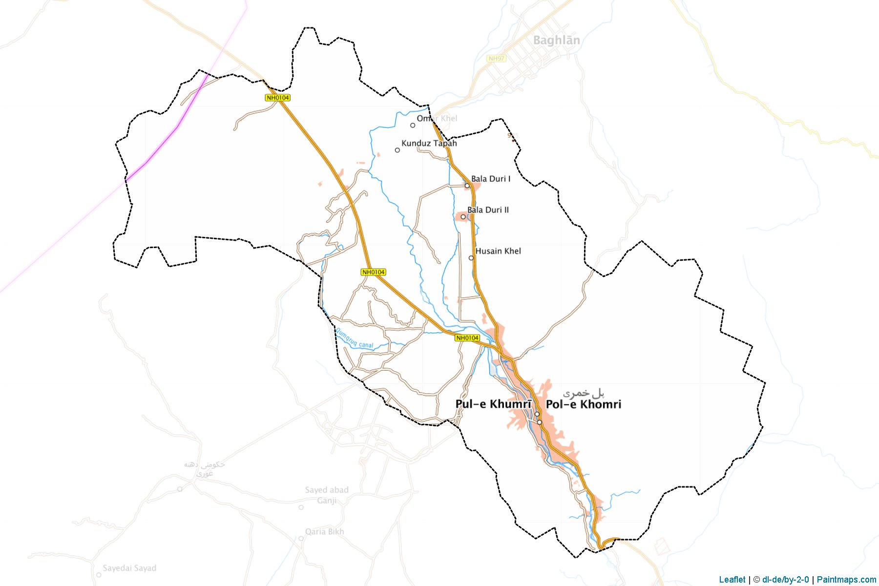 Puli Khumri (Baghlan) Map Cropping Samples-1