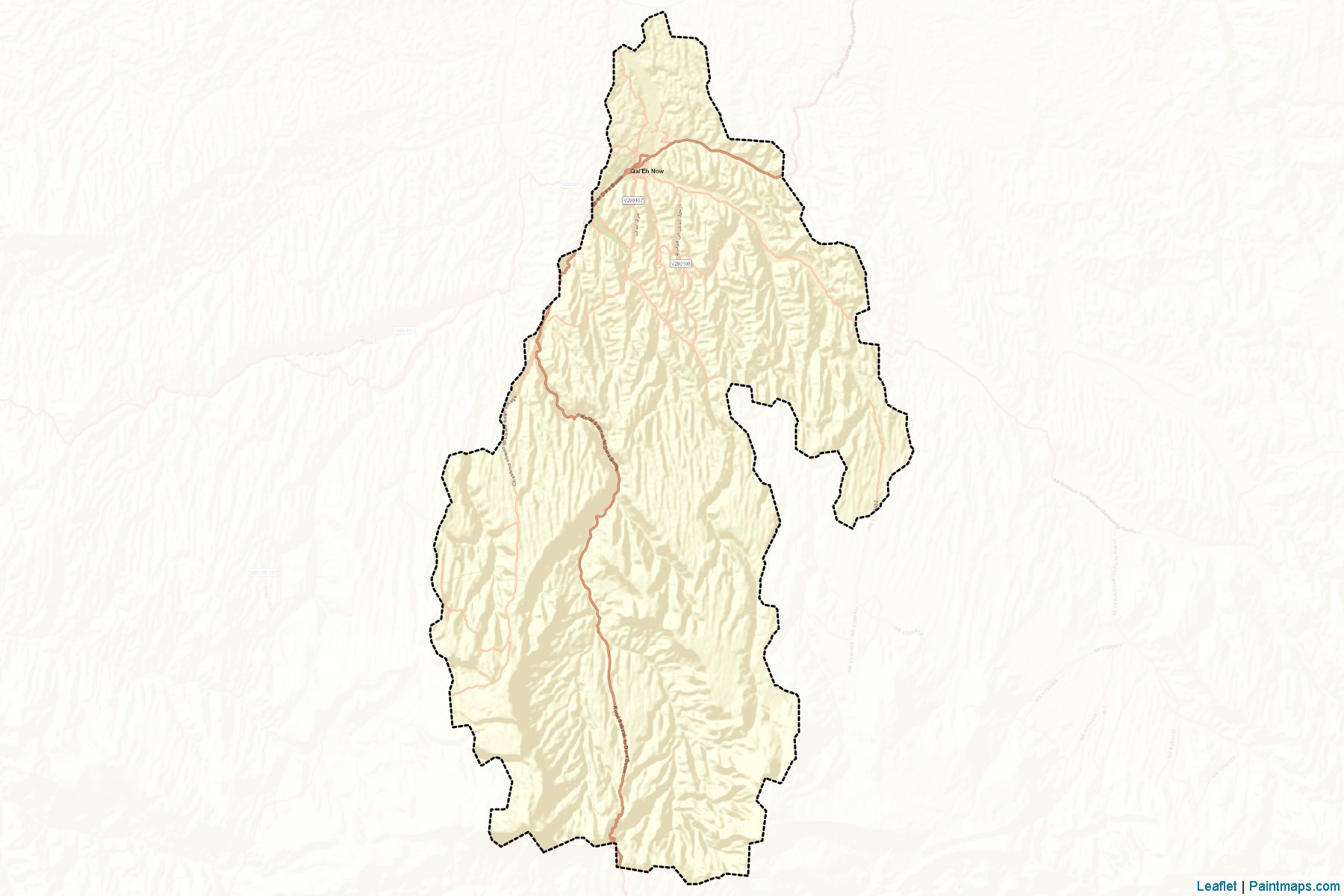 Muestras de recorte de mapas Qala-I- Naw (Badghis)-2