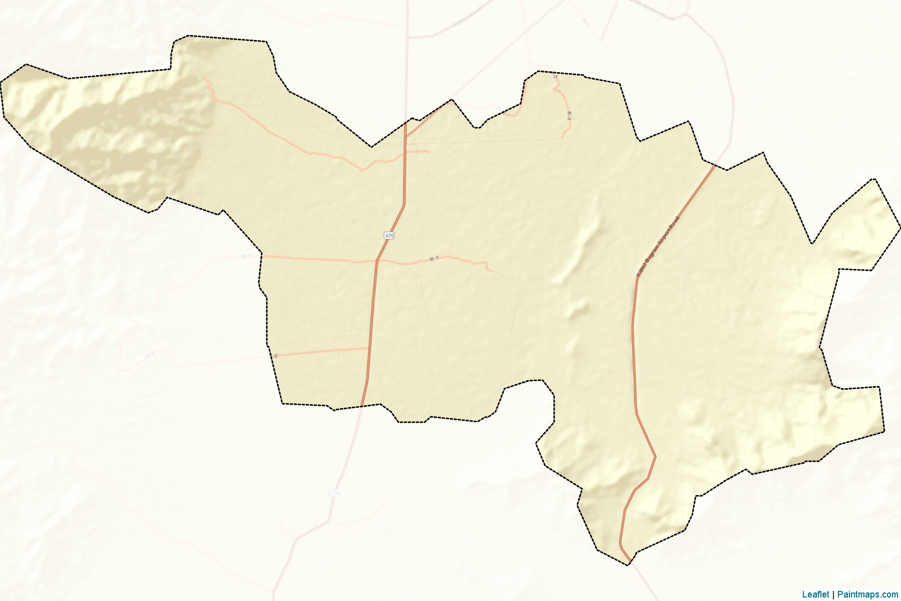 Muestras de recorte de mapas Qarabagh (Kabul)-2