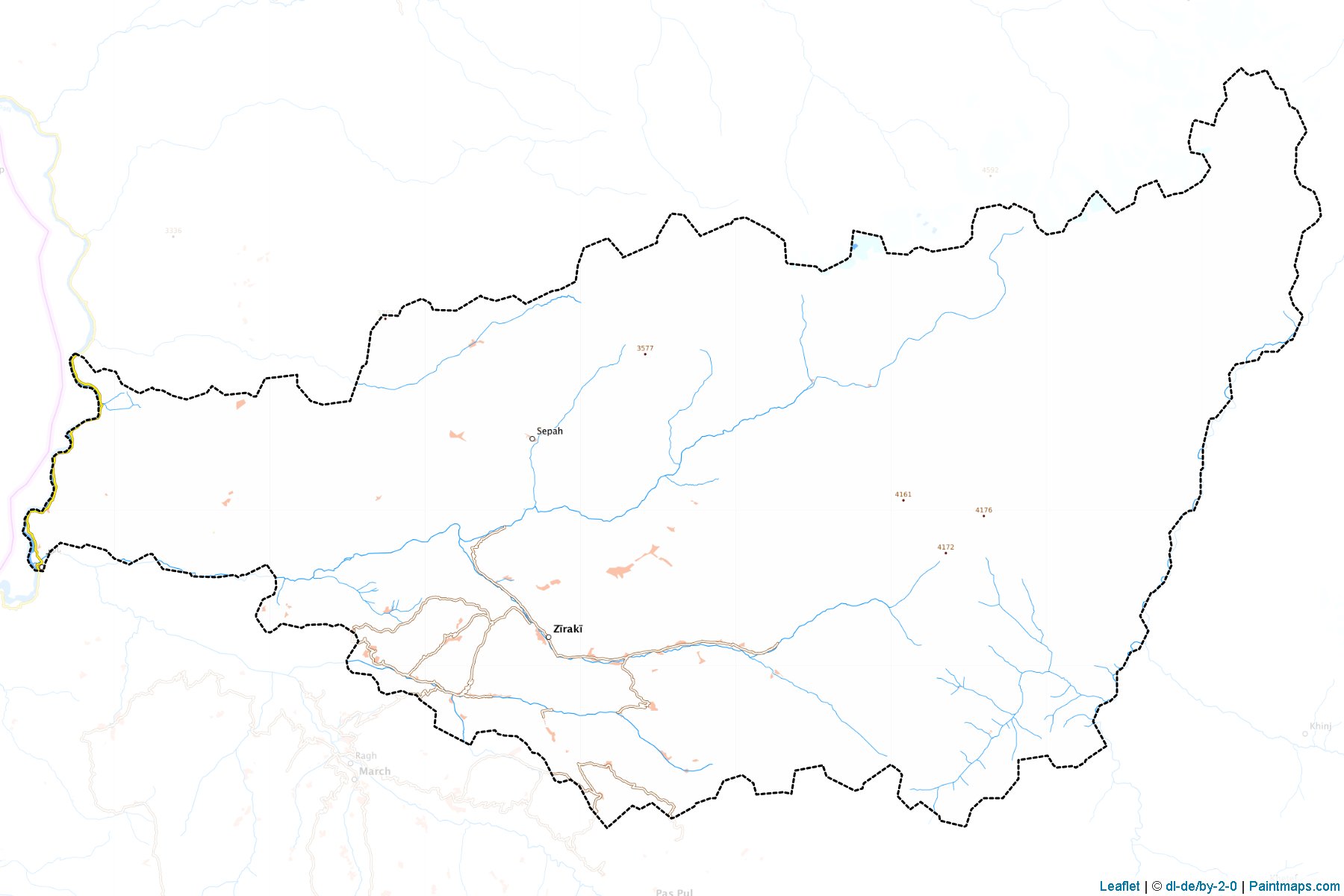 Muestras de recorte de mapas Raghistan (Badakhshan)-1