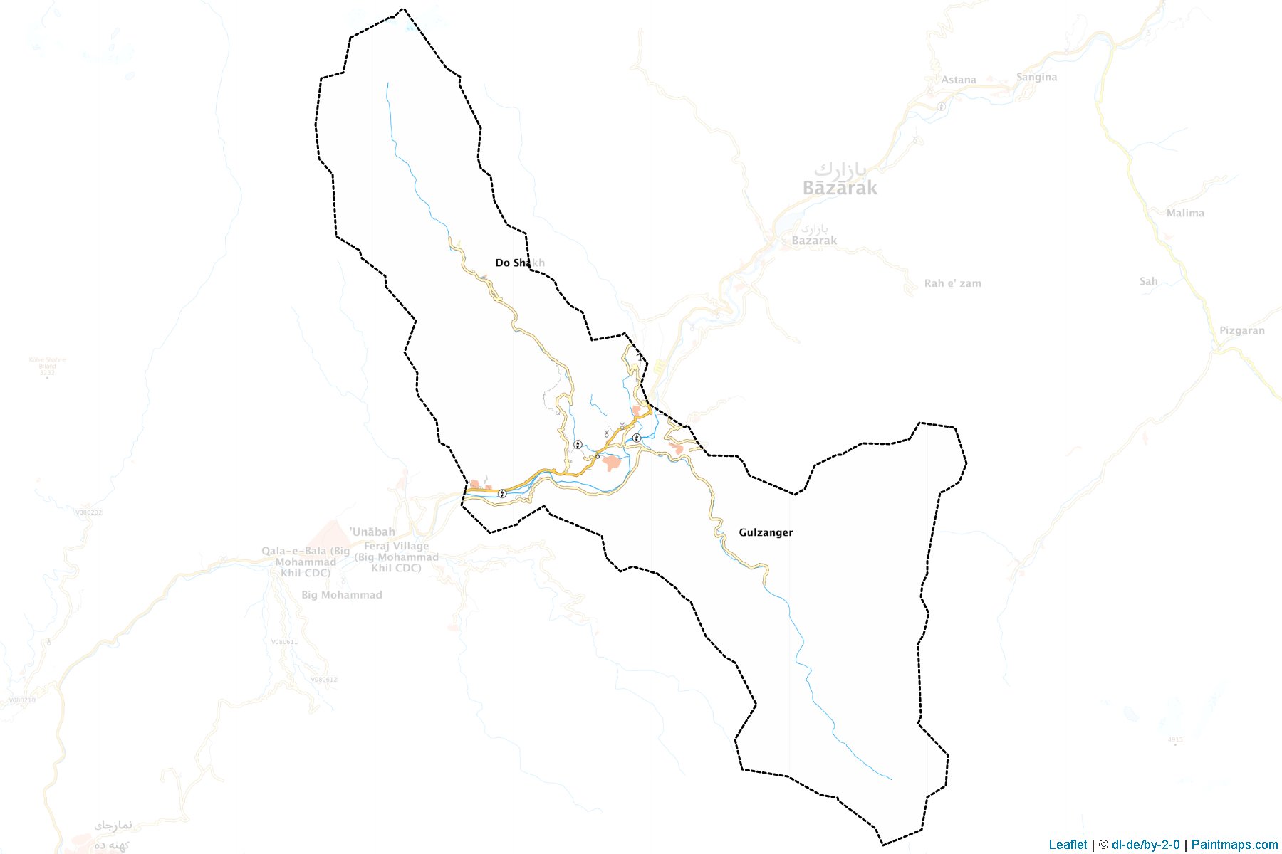 Muestras de recorte de mapas Rukha (Panjshir)-1