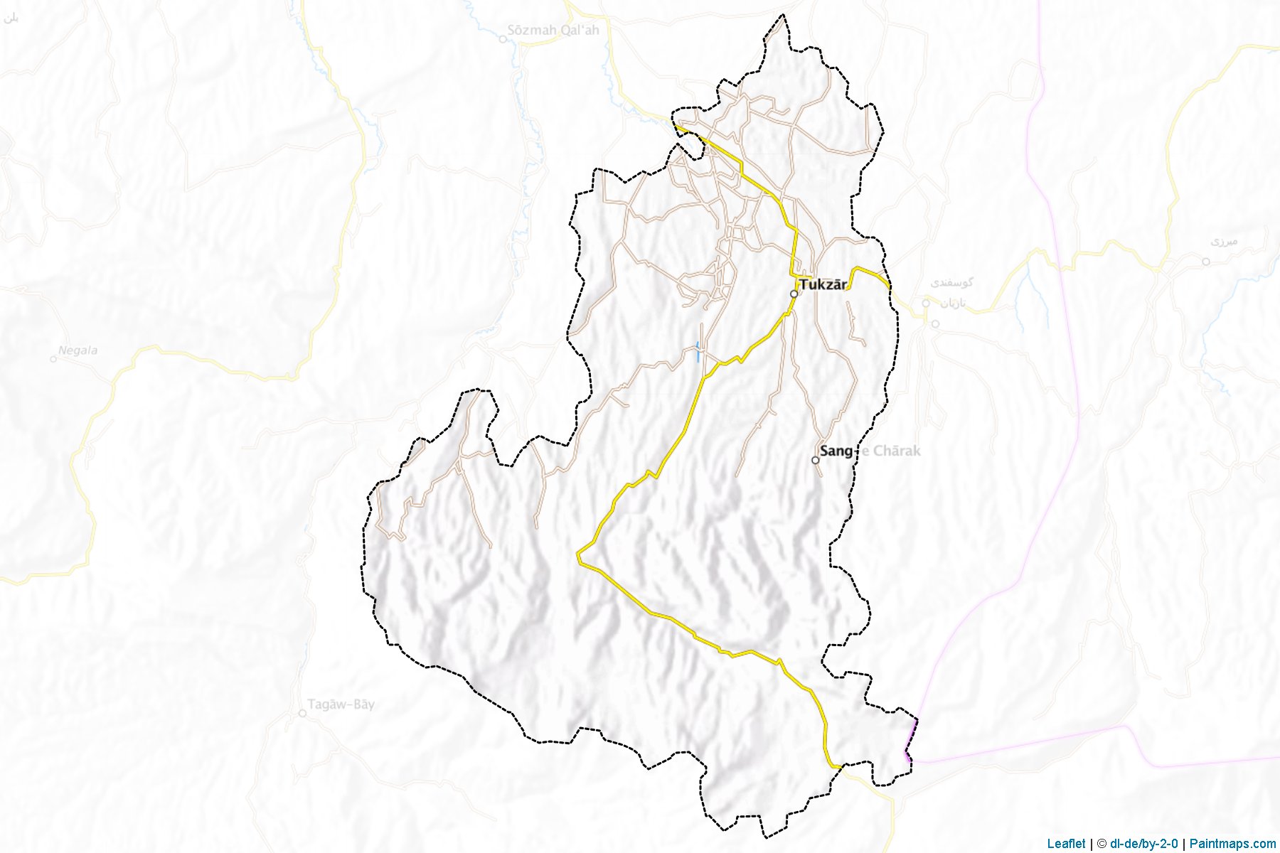 Muestras de recorte de mapas Sangcharak (Sar-e Pol)-1