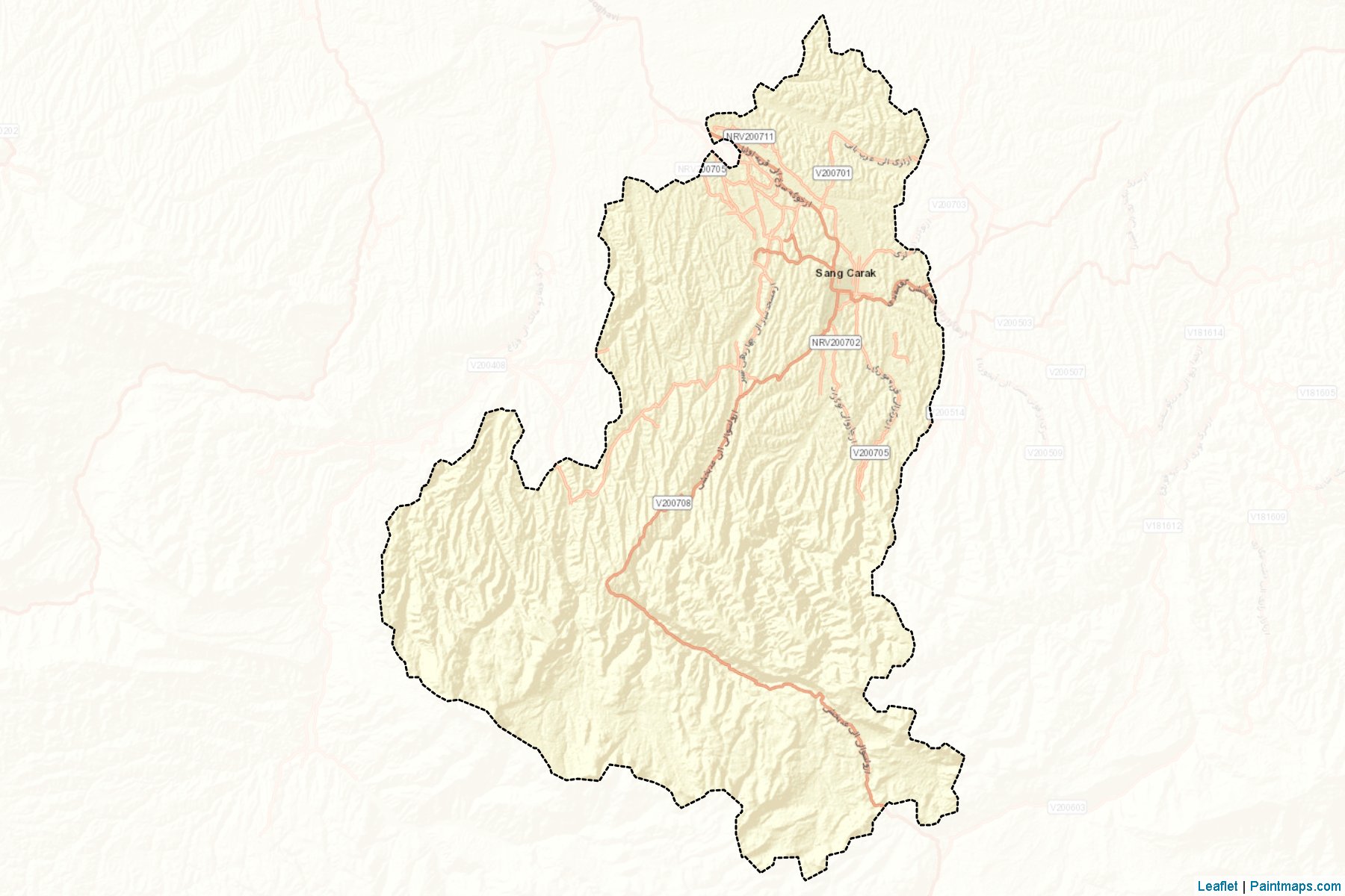 Muestras de recorte de mapas Sangcharak (Sar-e Pol)-2