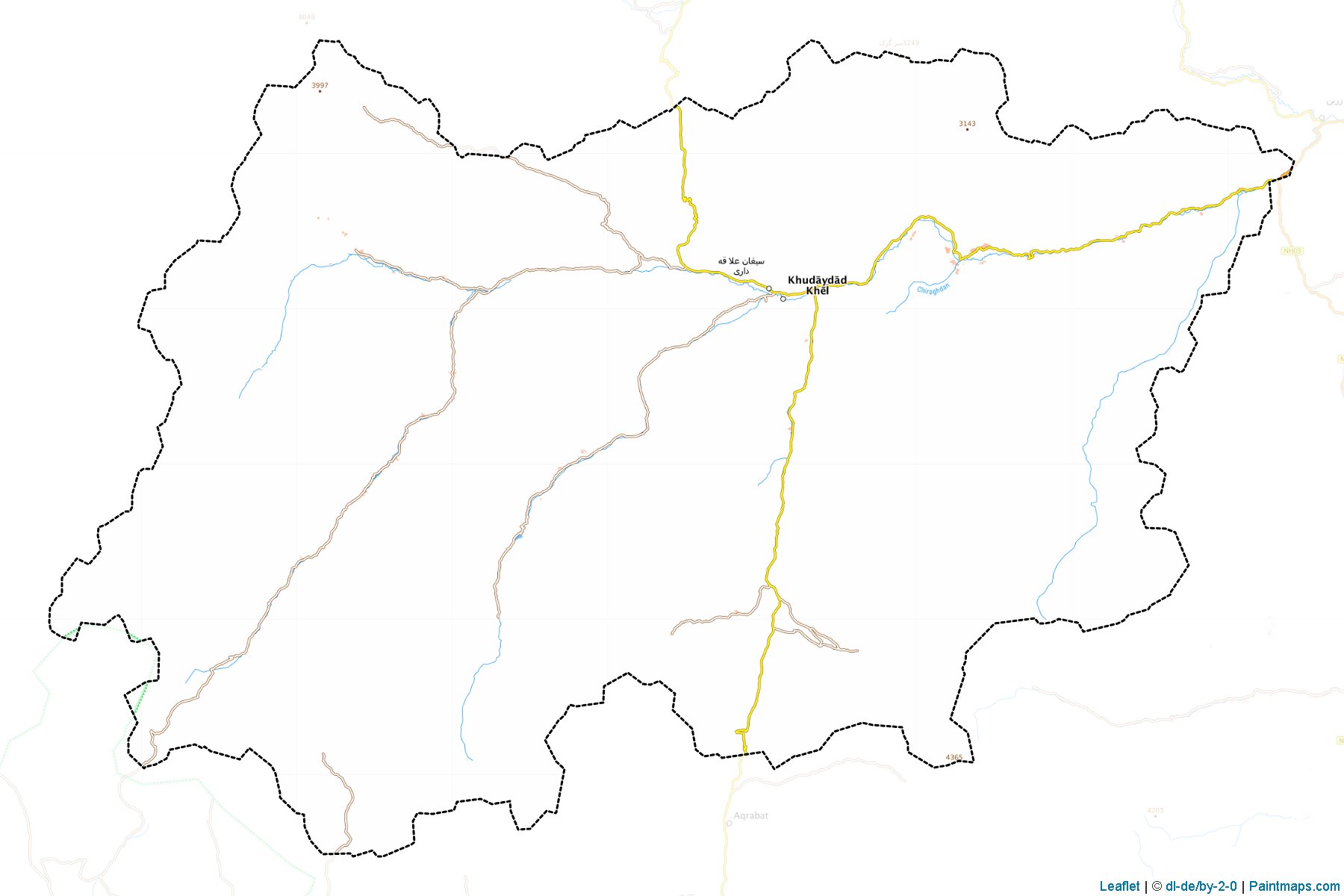 Muestras de recorte de mapas Sayghan (Bamian)-1